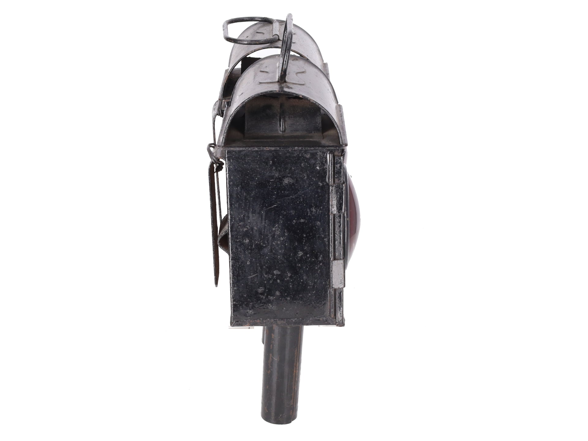 Vintage Railroad Hand Candle Lamp w/Red Lens [2]