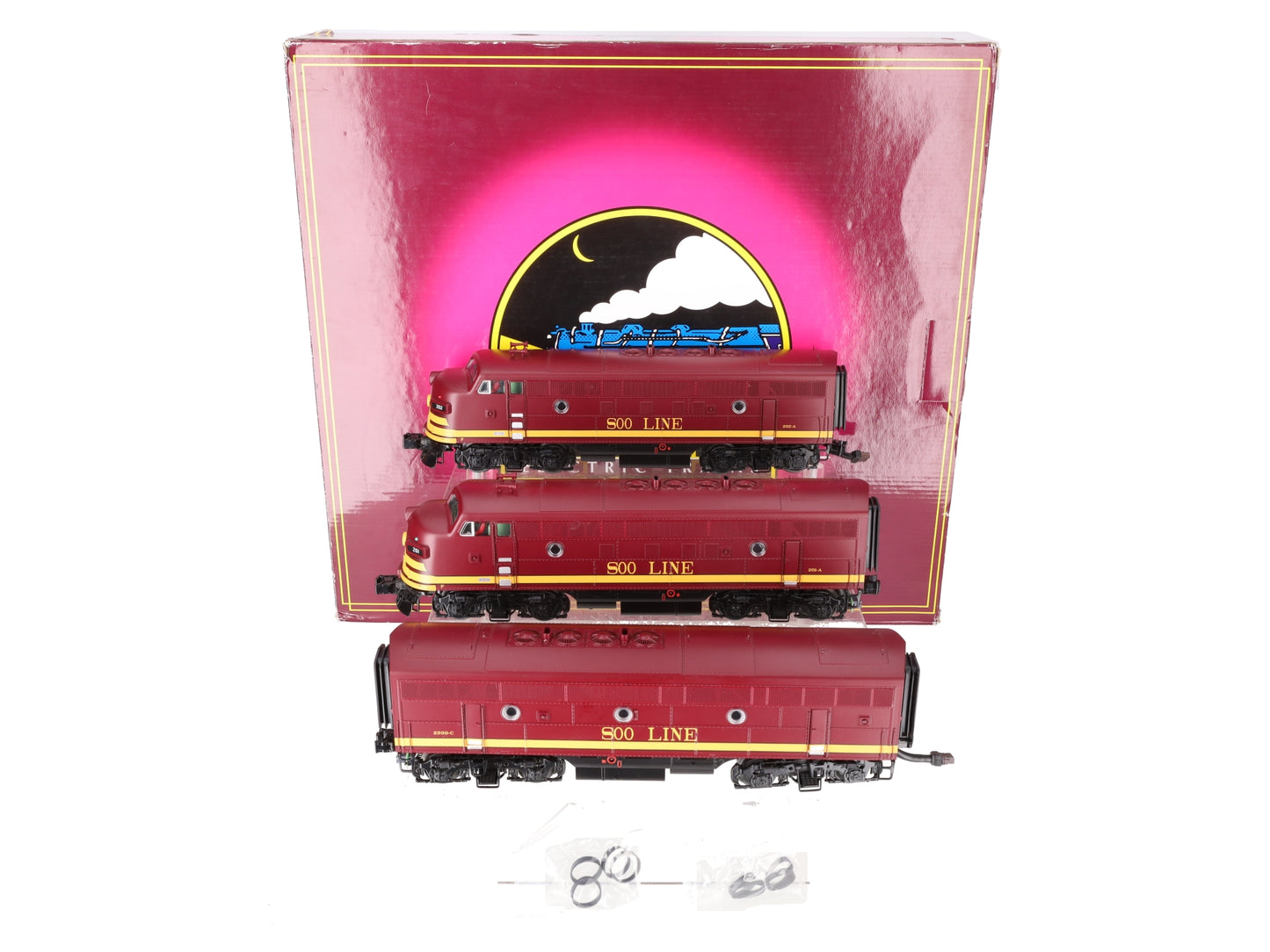 MTH 20-20404-1 SOO Line F-3 ABA Diesel Engine Set w/PS 3.0 #201/202/2200C EX/Box