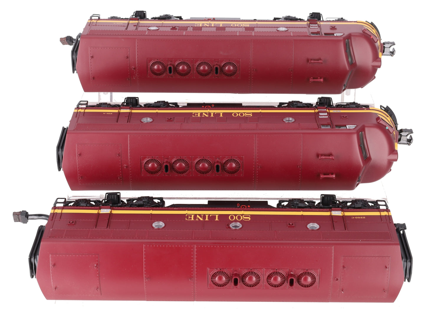 MTH 20-20404-1 SOO Line F-3 ABA Diesel Engine Set w/PS 3.0 #201/202/2200C EX/Box