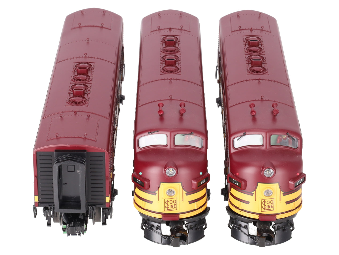 MTH 20-20404-1 SOO Line F-3 ABA Diesel Engine Set w/PS 3.0 #201/202/2200C EX/Box