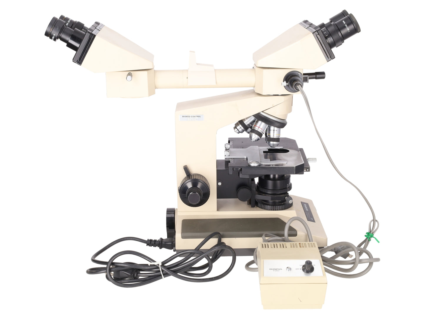 Olympus Microscope BH-2 with Front to Back Pointer Bridge & 100x BH2 w/TDO Light EX