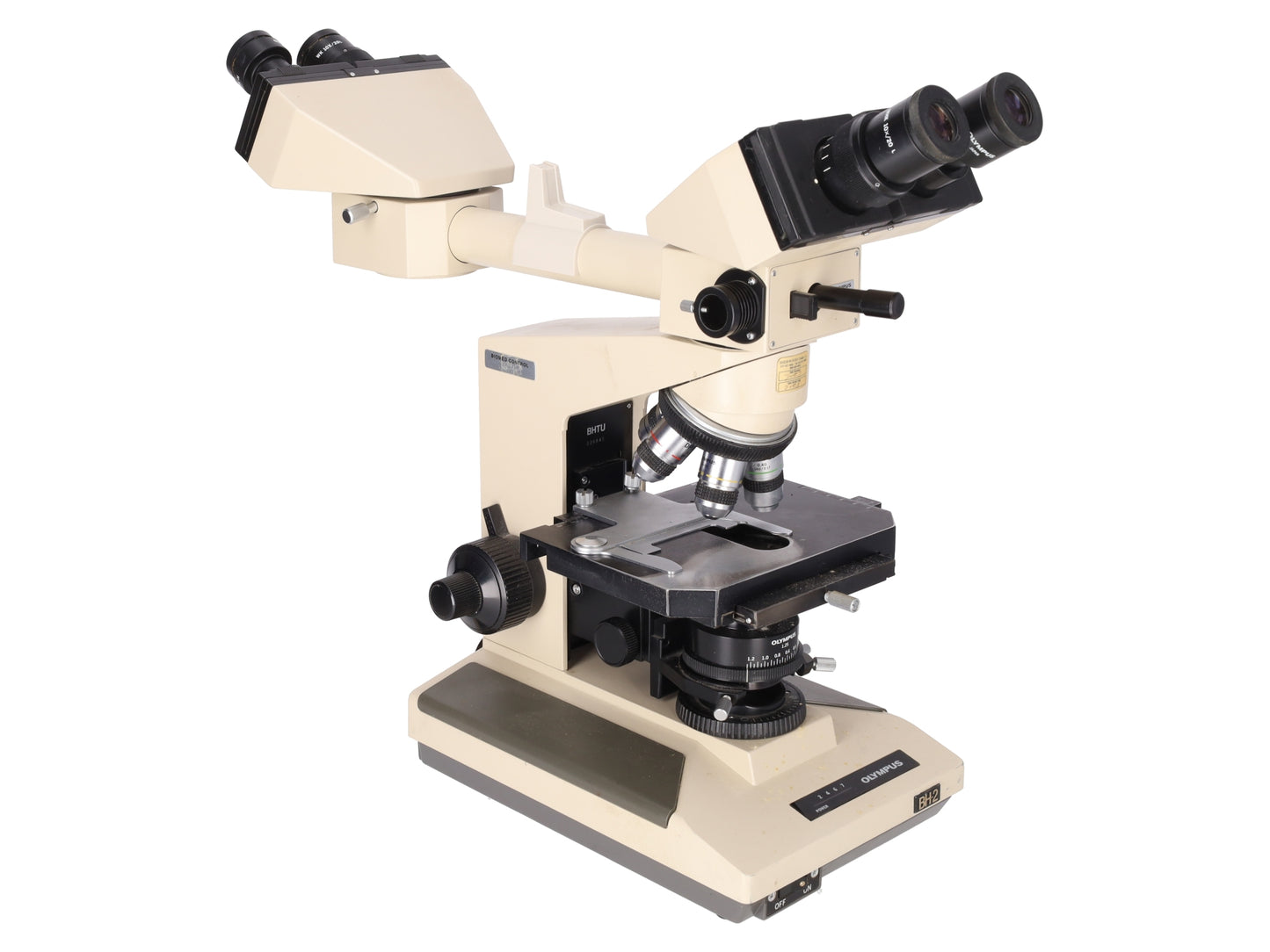 Olympus Microscope BH-2 with Front to Back Pointer Bridge & 100x BH2 w/TDO Light EX