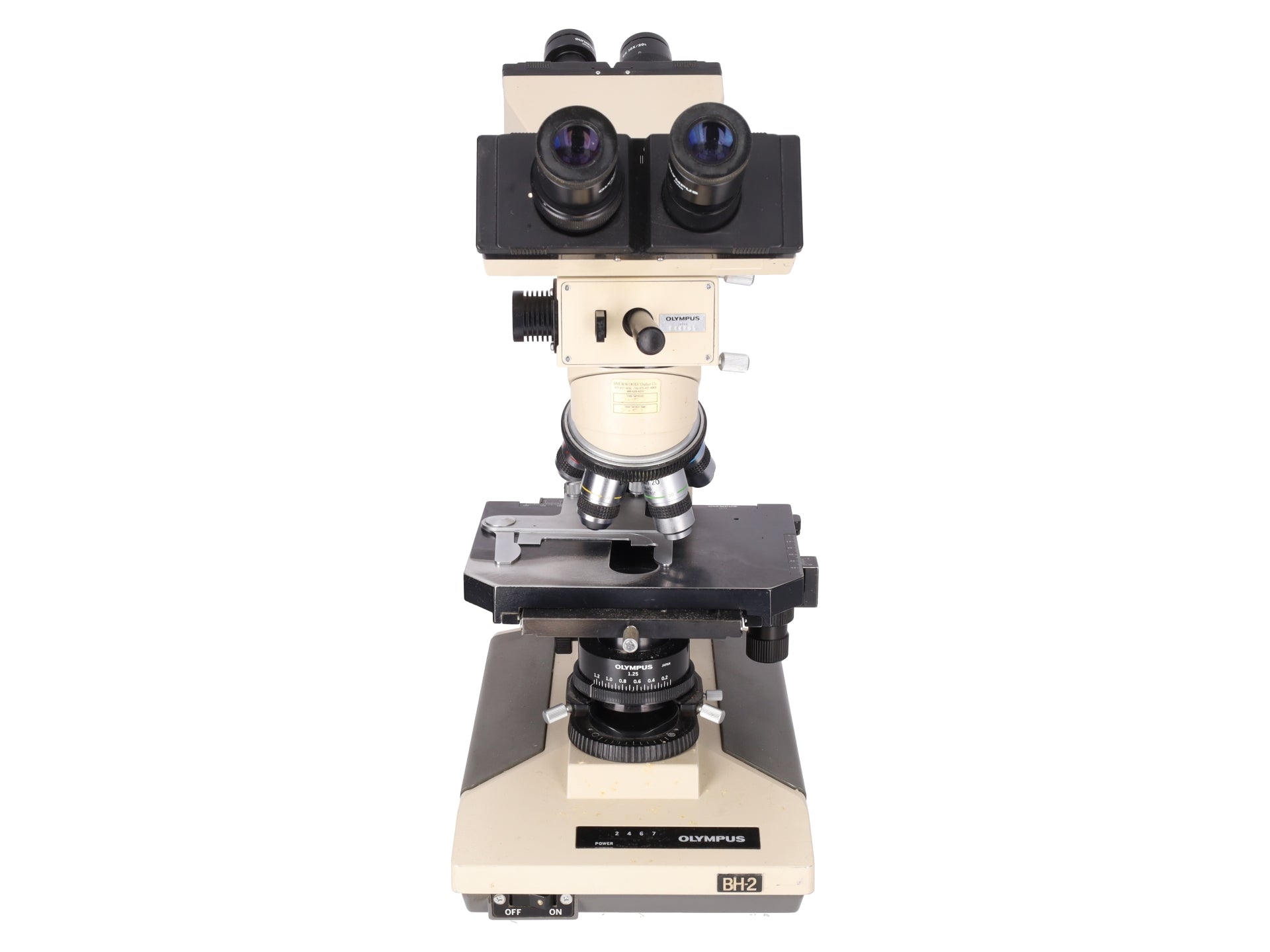 Olympus Microscope BH-2 with Front to Back Pointer Bridge & 100x BH2 w/TDO Light EX