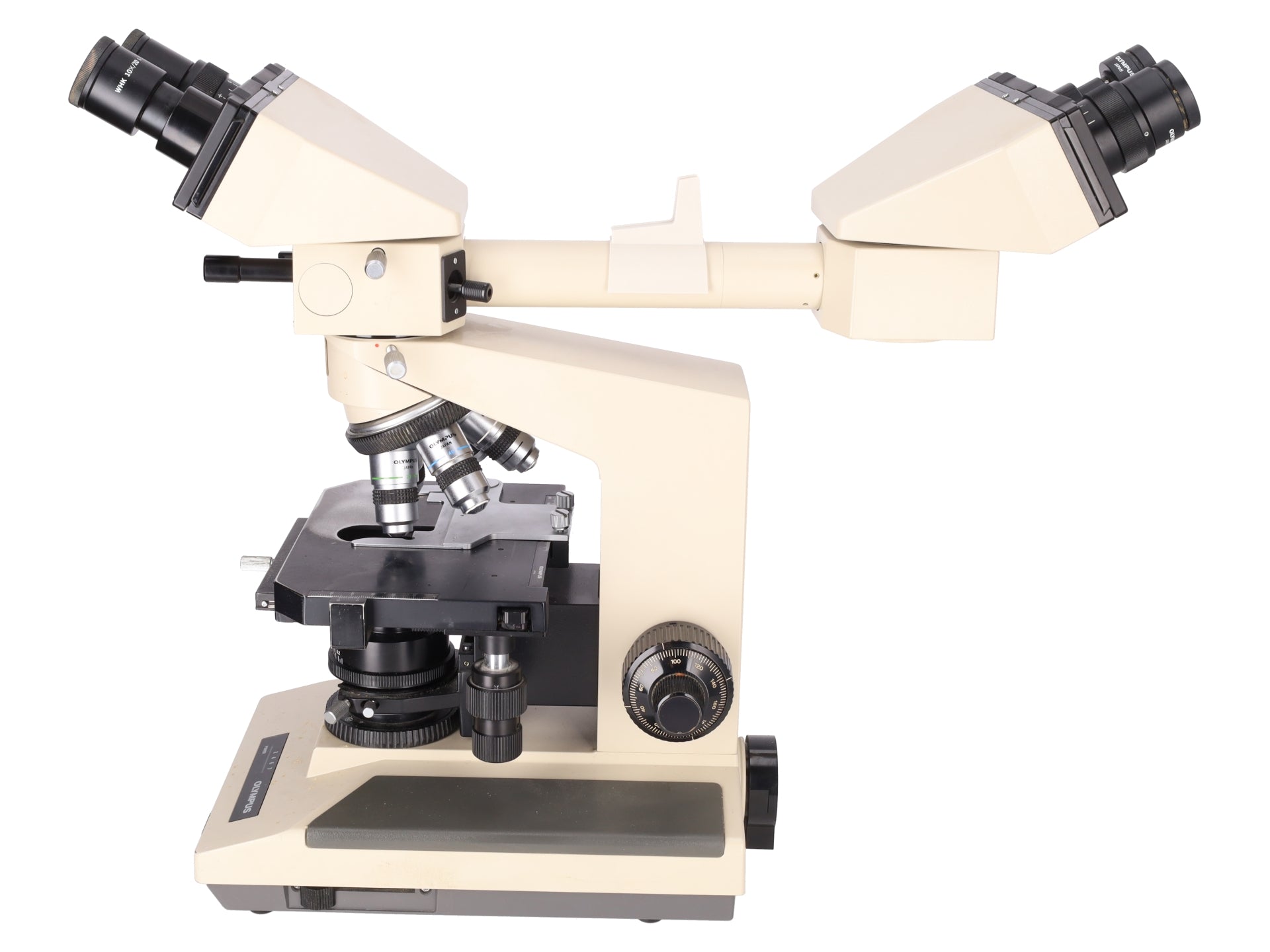 Olympus Microscope BH-2 with Front to Back Pointer Bridge & 100x BH2 w/TDO Light EX