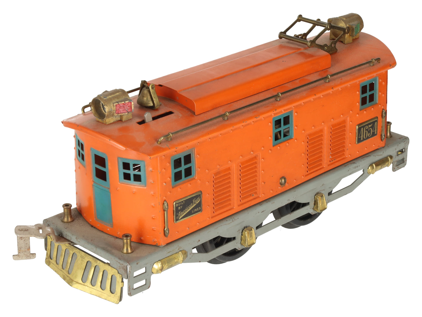 American Flyer 4654 Vintage Standard Gauge 0-4-0 Electric Locomotive - Repainted/Box