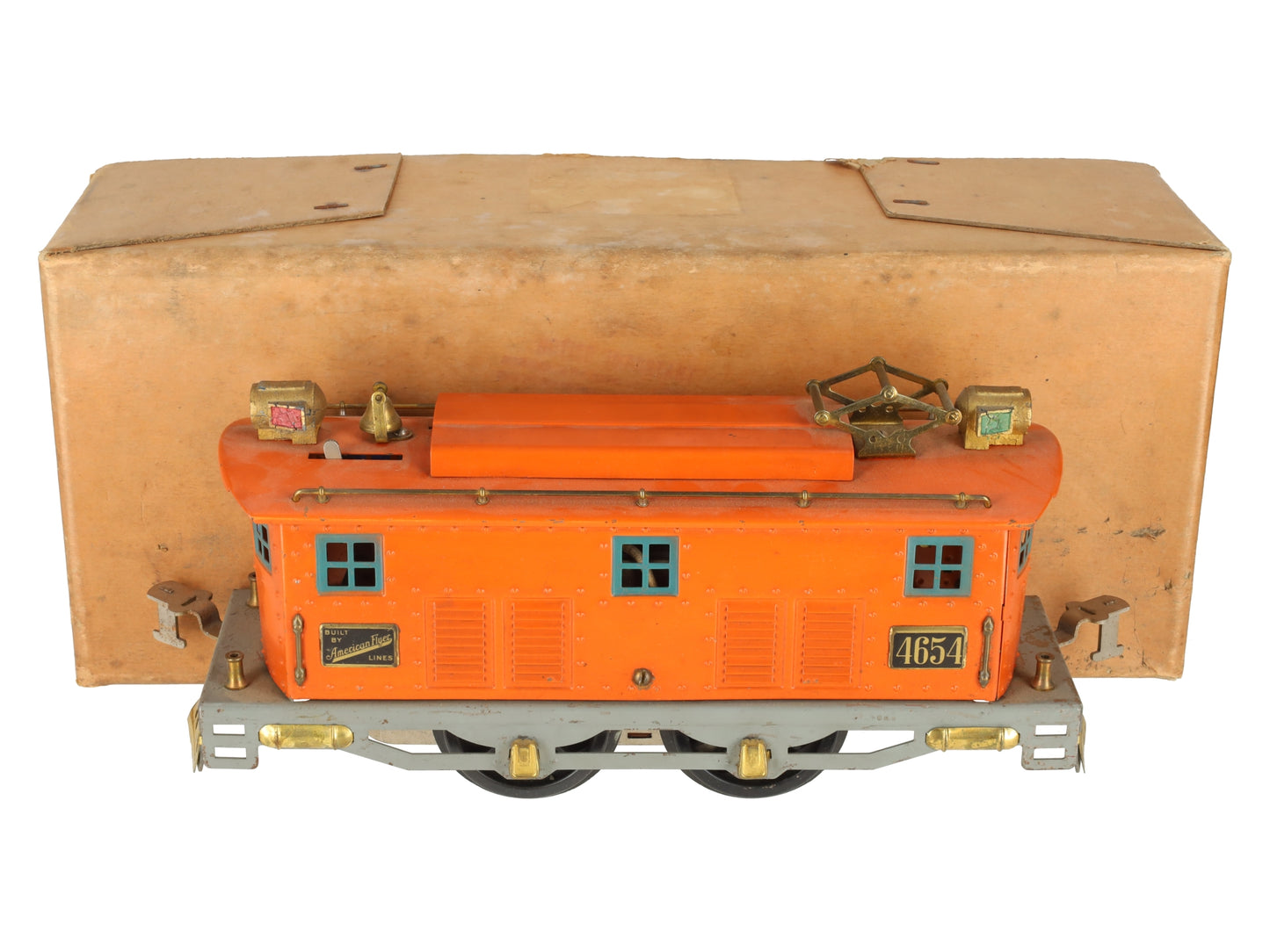 American Flyer 4654 Vintage Standard Gauge 0-4-0 Electric Locomotive - Repainted/Box
