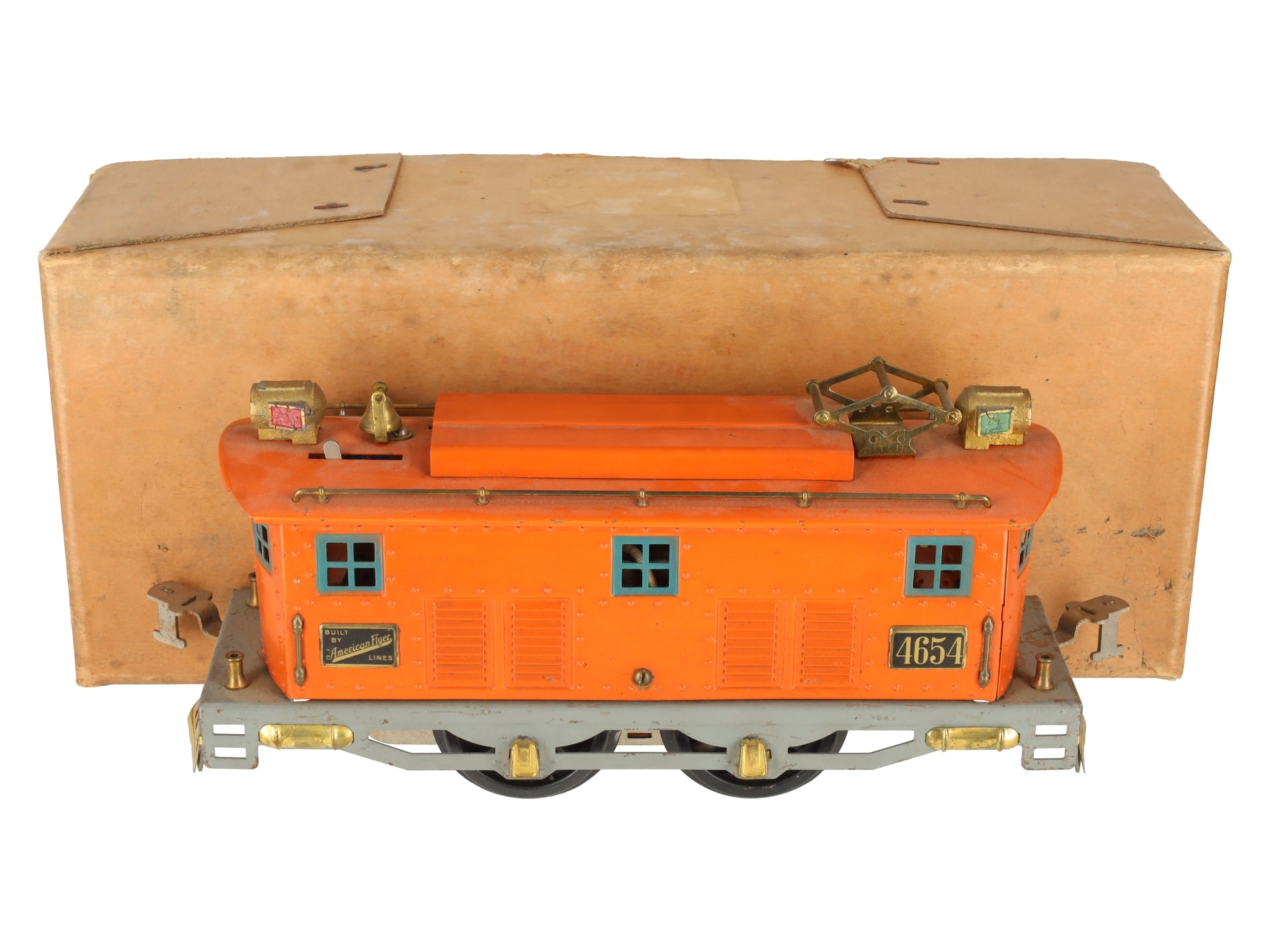 American Flyer 4654 Vintage Standard Gauge 0-4-0 Electric Locomotive - Repainted/Box