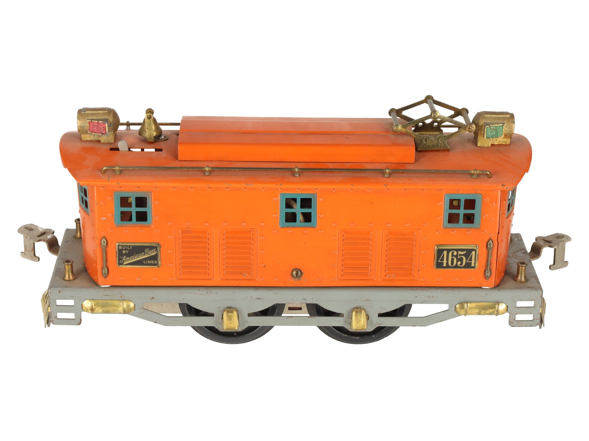 American Flyer 4654 Vintage Standard Gauge 0-4-0 Electric Locomotive - Repainted/Box
