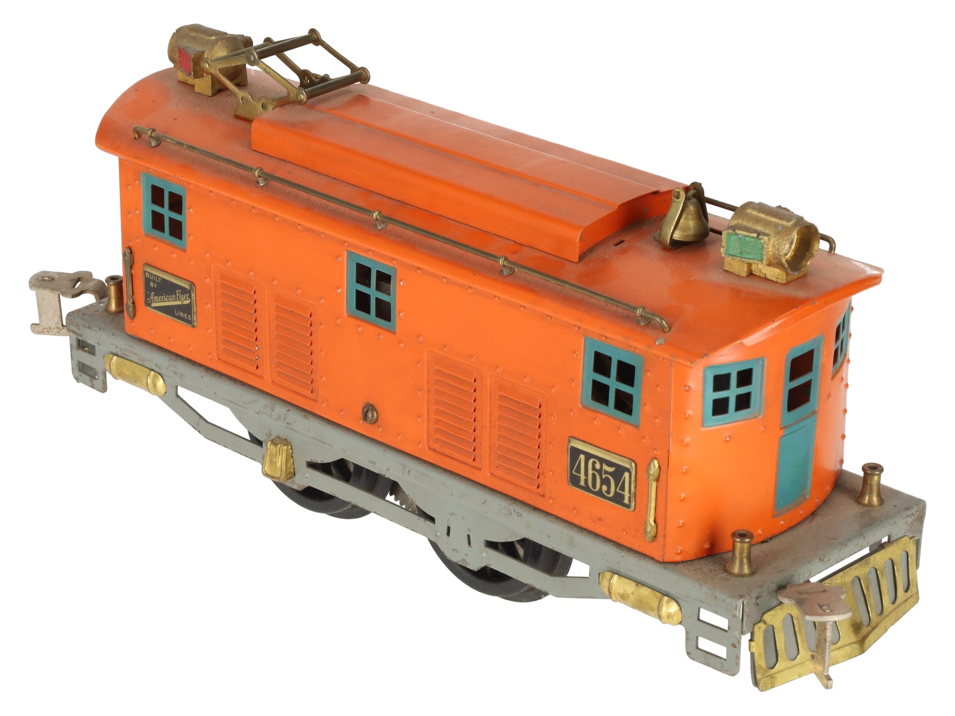 American Flyer 4654 Vintage Standard Gauge 0-4-0 Electric Locomotive - Repainted/Box