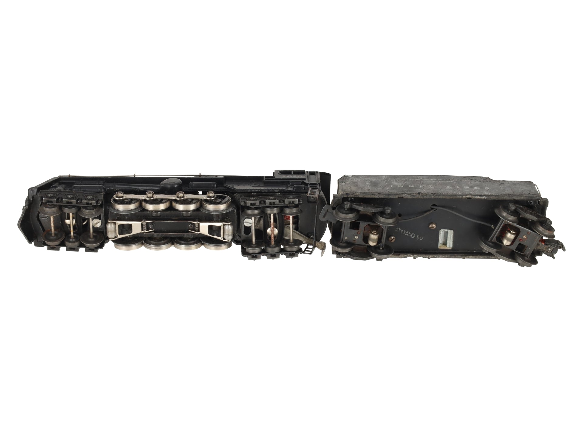 Lionel 2020 Vintage O 6-8-6 Die-Cast Steam Turbine Locomotive with 2020W Tender VG