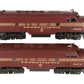 Williams 4305 O Pennsylvania F7 AA Tuscan Red Diesel Locomotives #9682/9873 VG