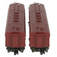 Williams 4305 O Pennsylvania F7 AA Tuscan Red Diesel Locomotives #9682/9873 VG