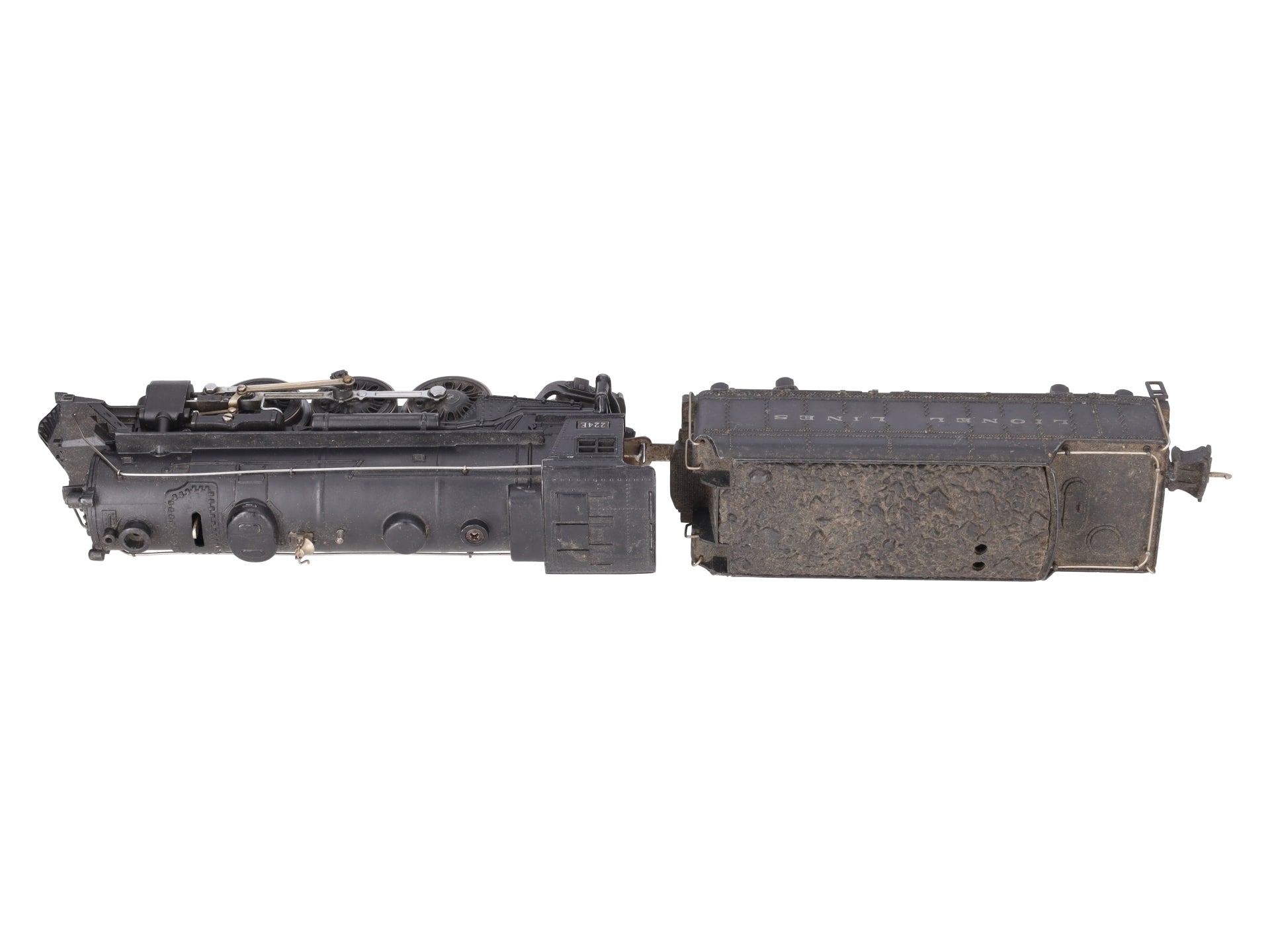 Lionel 224E Vintage O Die-Cast 2-6-2 Steam Locomotive & Tender 2224W VG