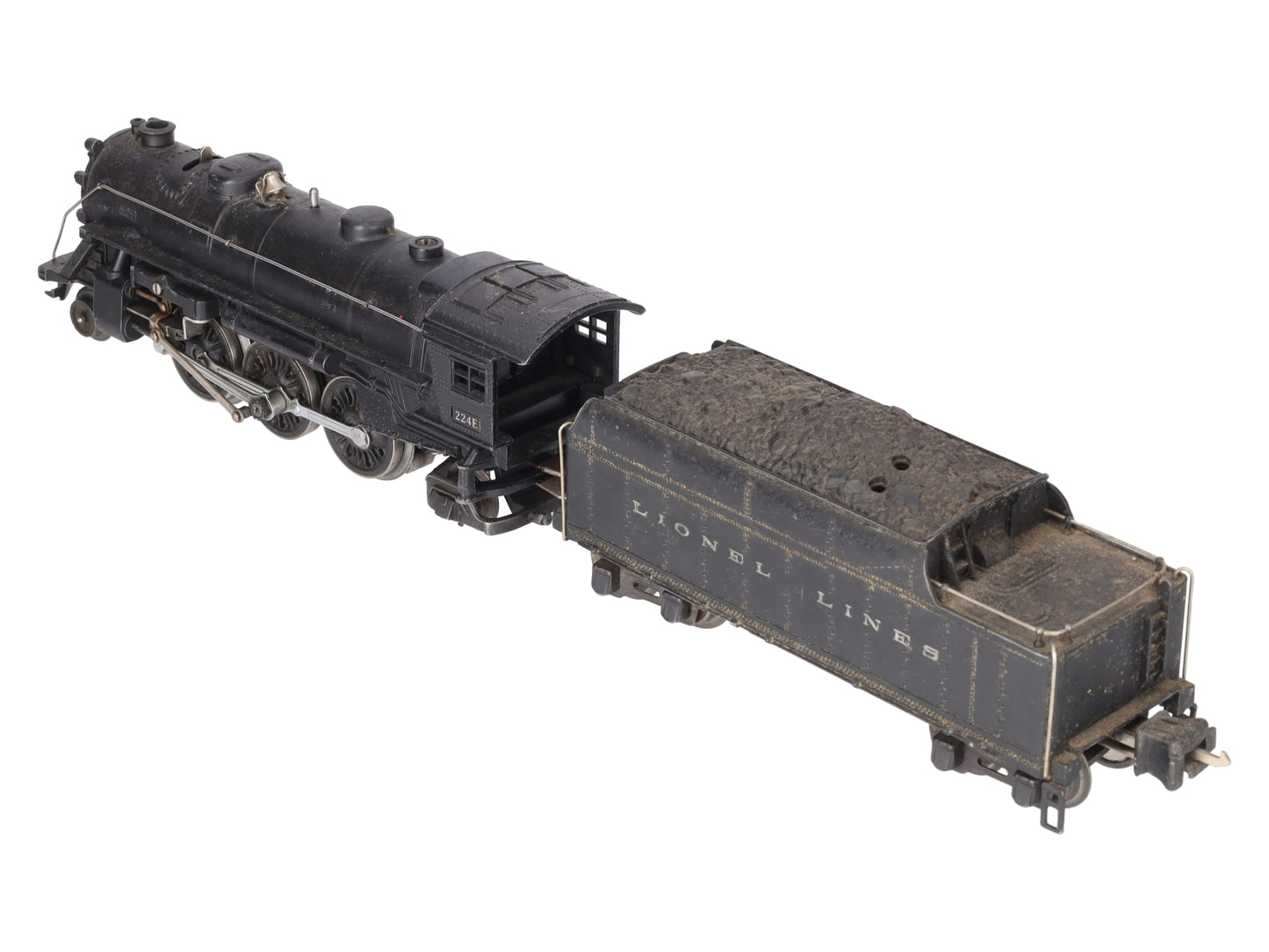Lionel 224E Vintage O Die-Cast 2-6-2 Steam Locomotive & Tender 2224W VG