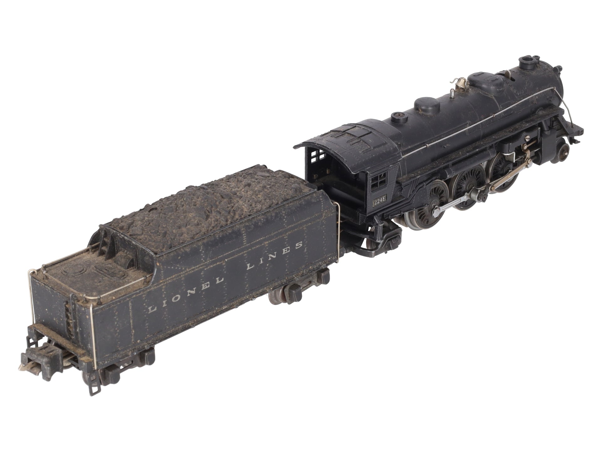 Lionel 224E Vintage O Die-Cast 2-6-2 Steam Locomotive & Tender 2224W VG