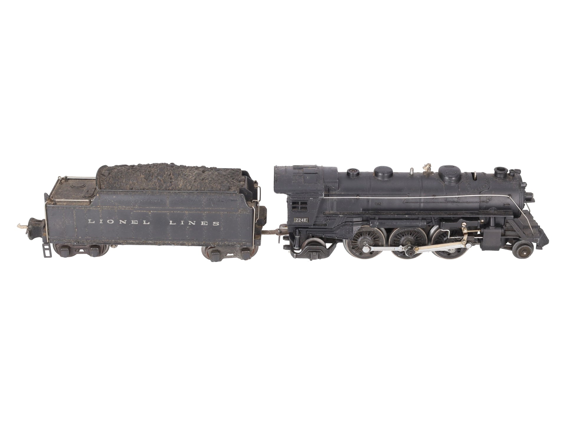 Lionel 224E Vintage O Die-Cast 2-6-2 Steam Locomotive & Tender 2224W VG