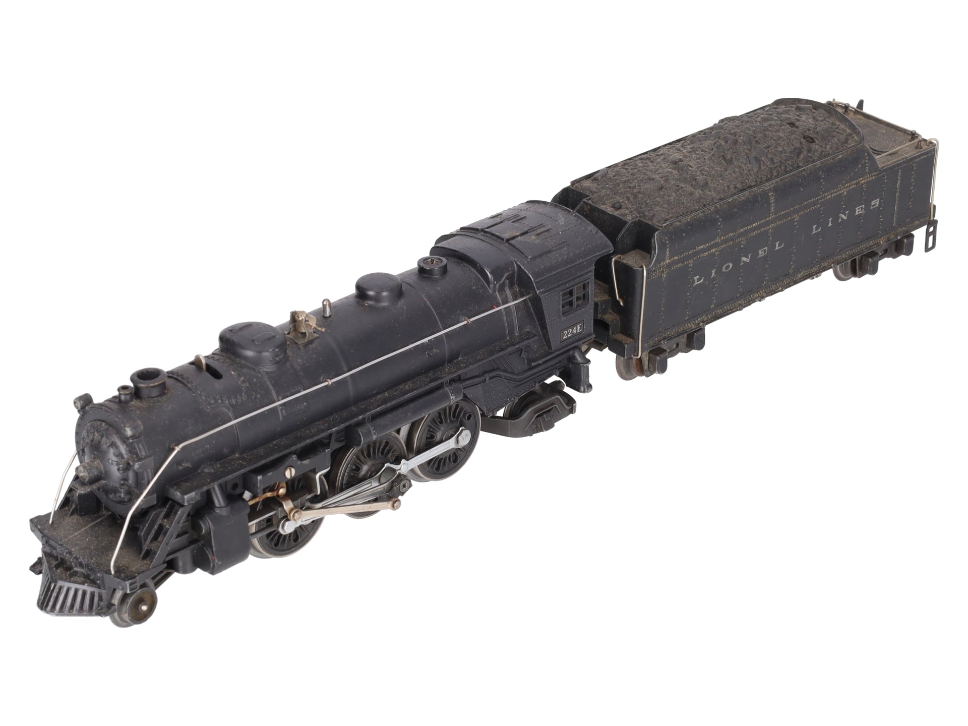 Lionel 224E Vintage O Die-Cast 2-6-2 Steam Locomotive & Tender 2224W VG