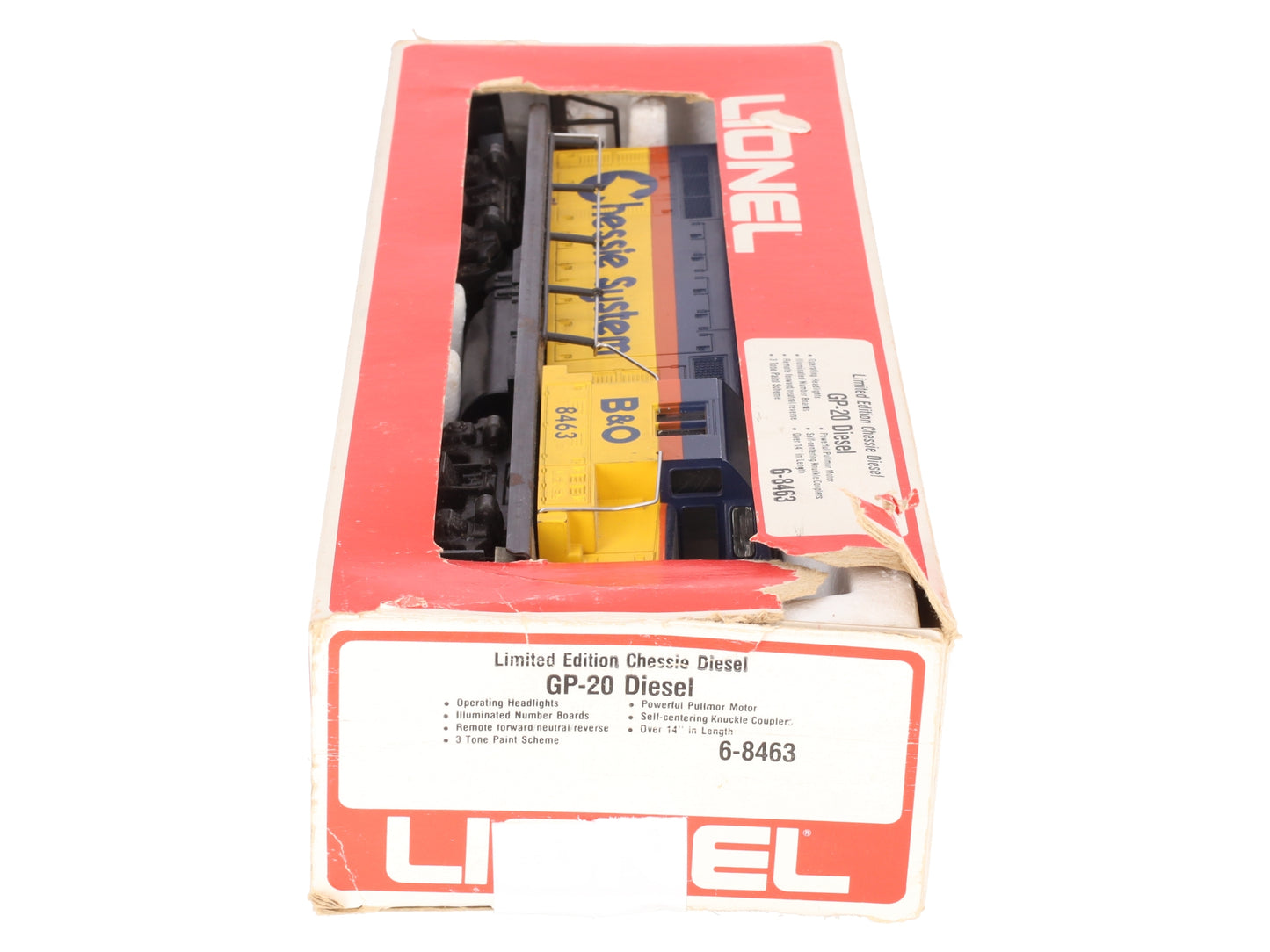 Lionel 6-8463 O Gauge Chessie System GP20 Diesel Engine VG/Box