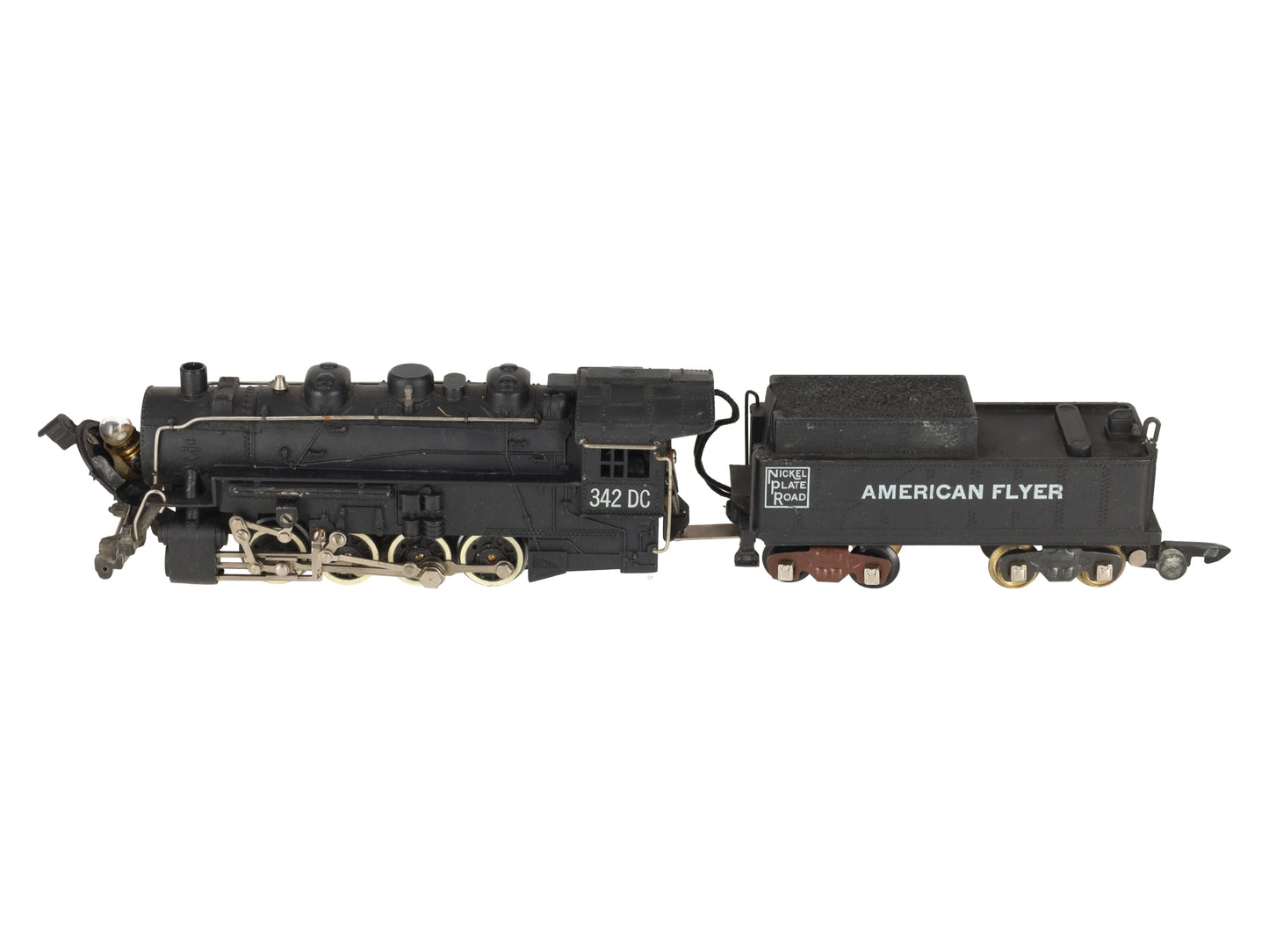 American Flyer 342DC Vintage S NKP 0-8-0 Die-Cast Steam Switcher VG