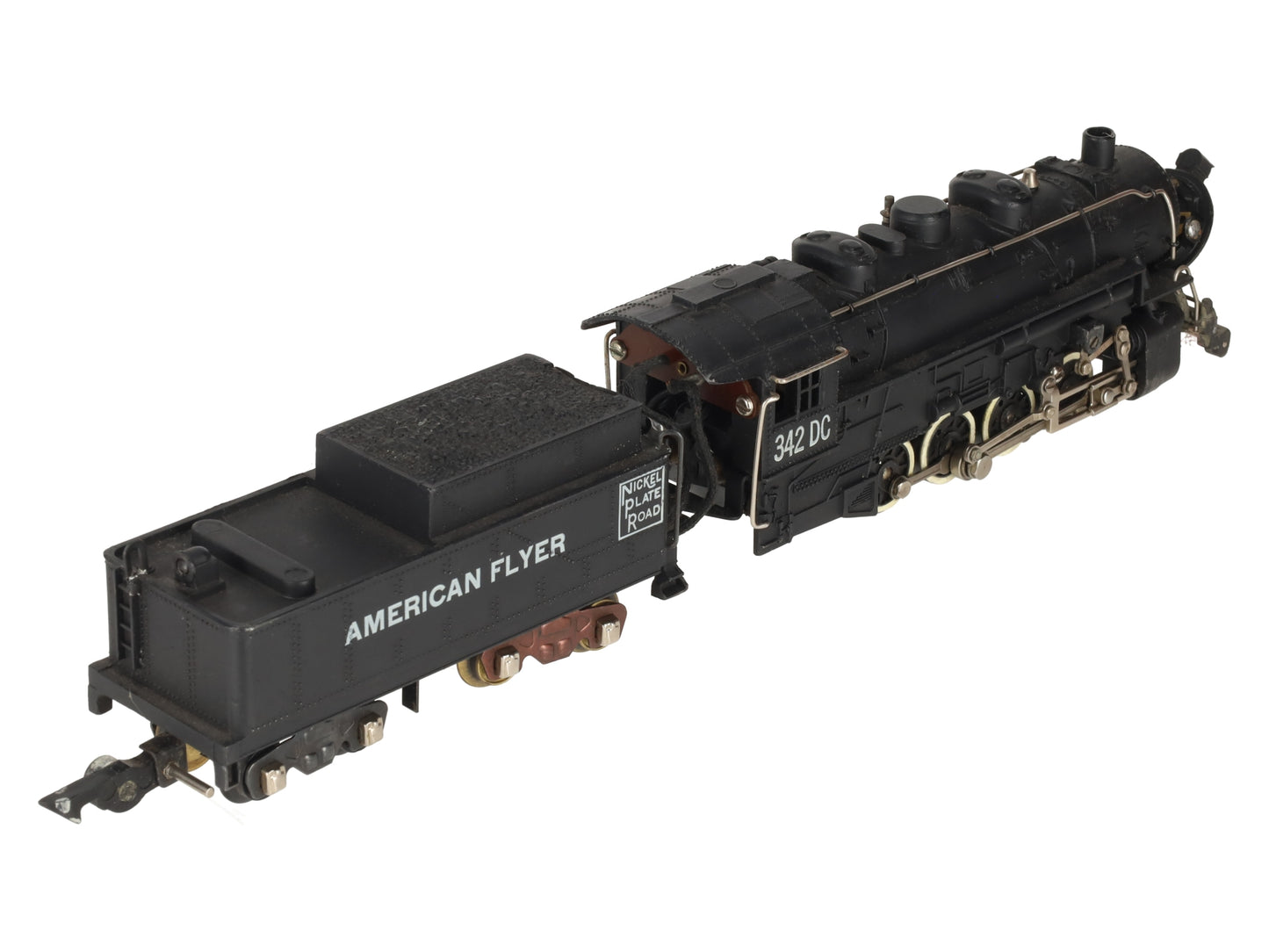 American Flyer 342DC Vintage S NKP 0-8-0 Die-Cast Steam Switcher VG