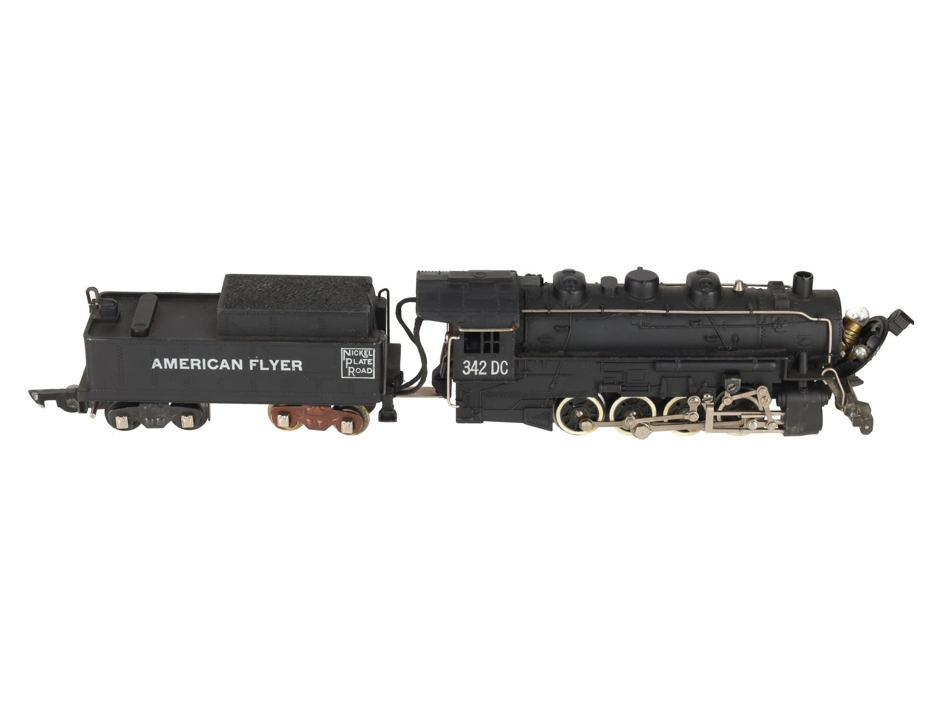 American Flyer 342DC Vintage S NKP 0-8-0 Die-Cast Steam Switcher VG