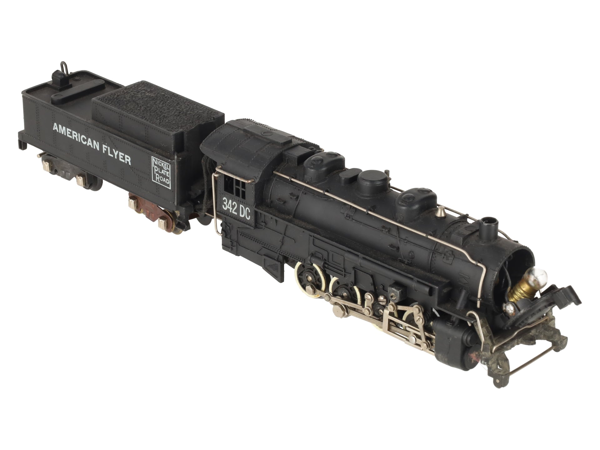 American Flyer 342DC Vintage S NKP 0-8-0 Die-Cast Steam Switcher VG