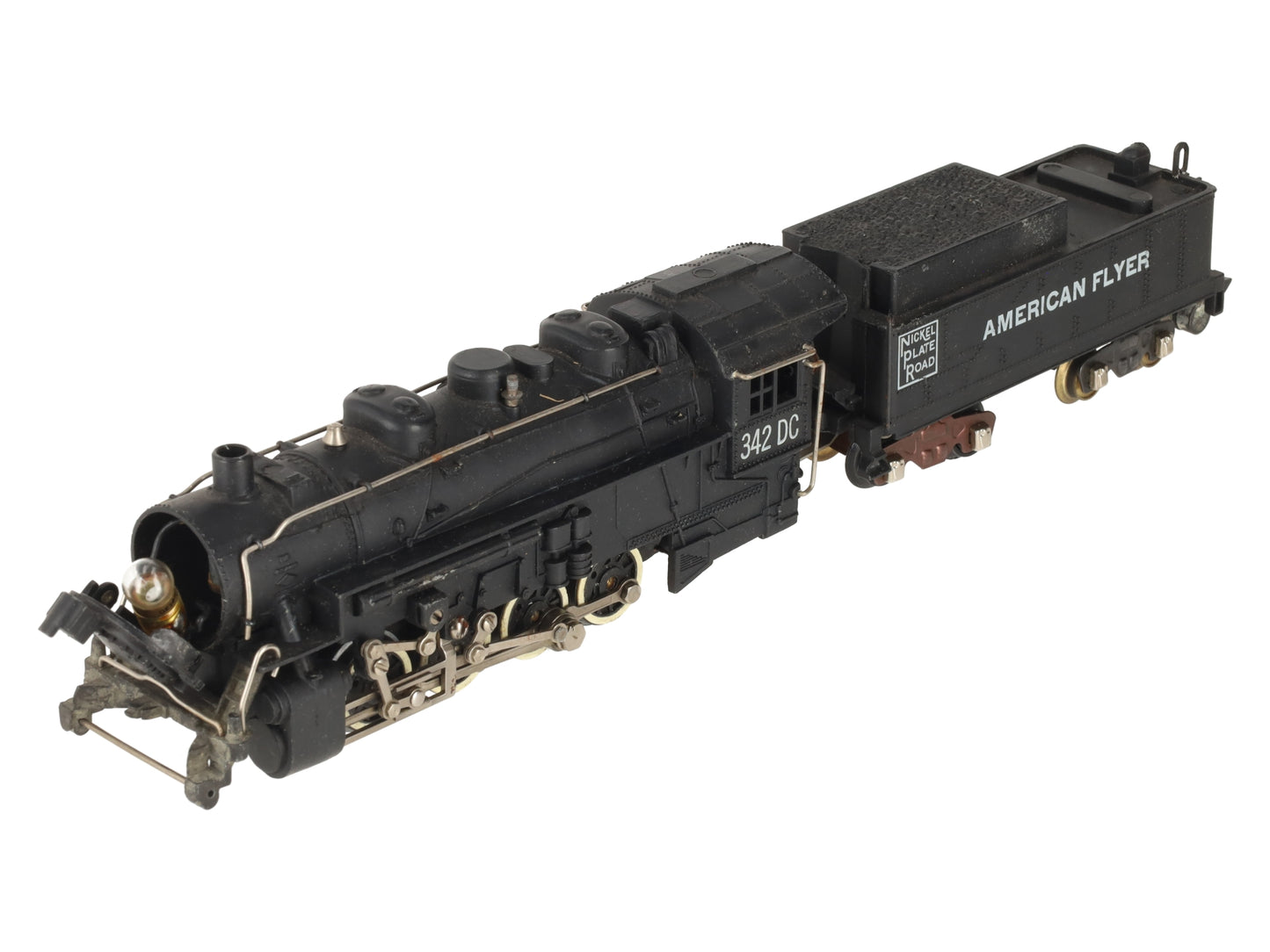 American Flyer 342DC Vintage S NKP 0-8-0 Die-Cast Steam Switcher VG