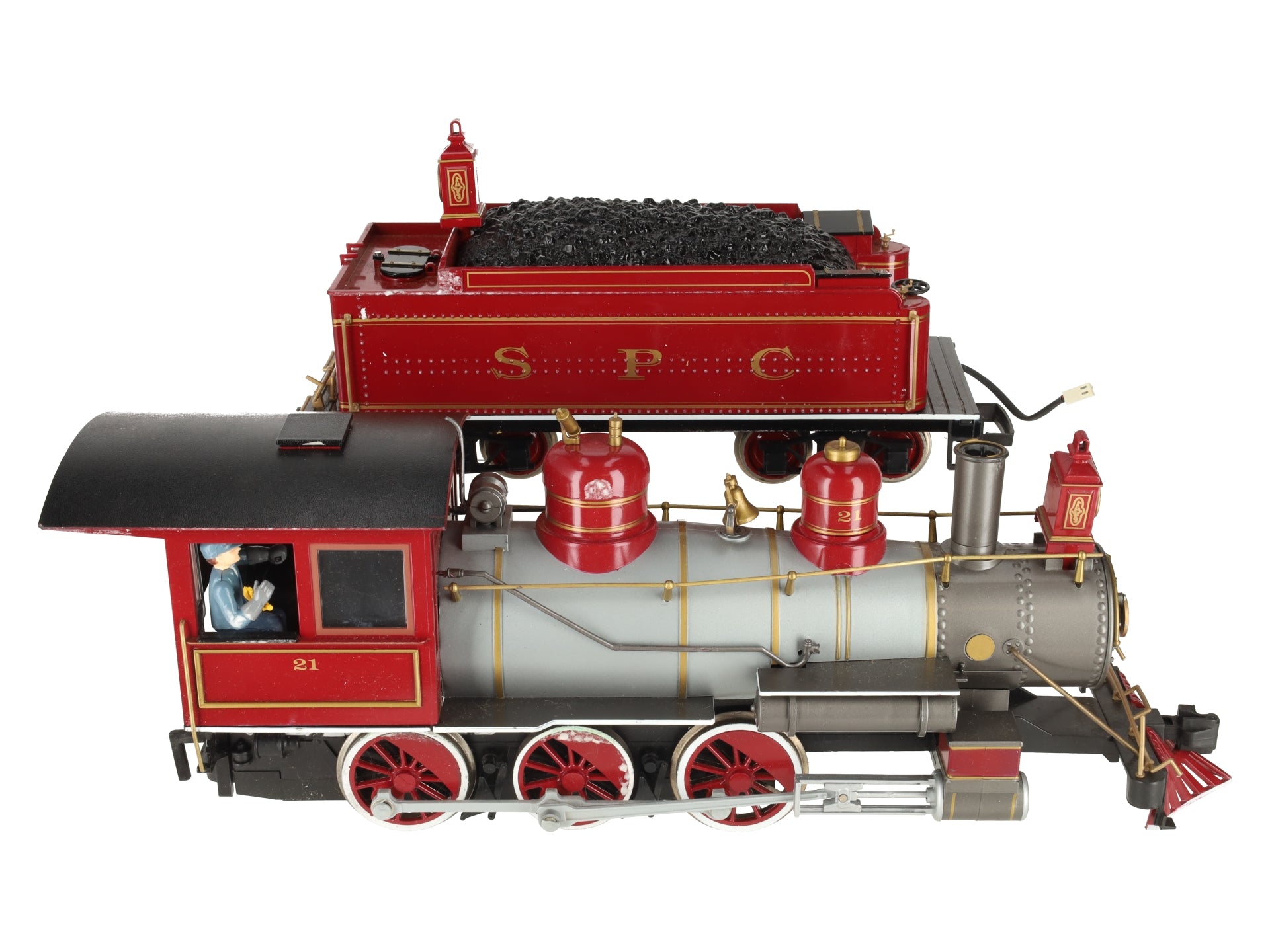 Bachmann G Scale SPC 4-6-0 Steam Locomotive & Tender VG