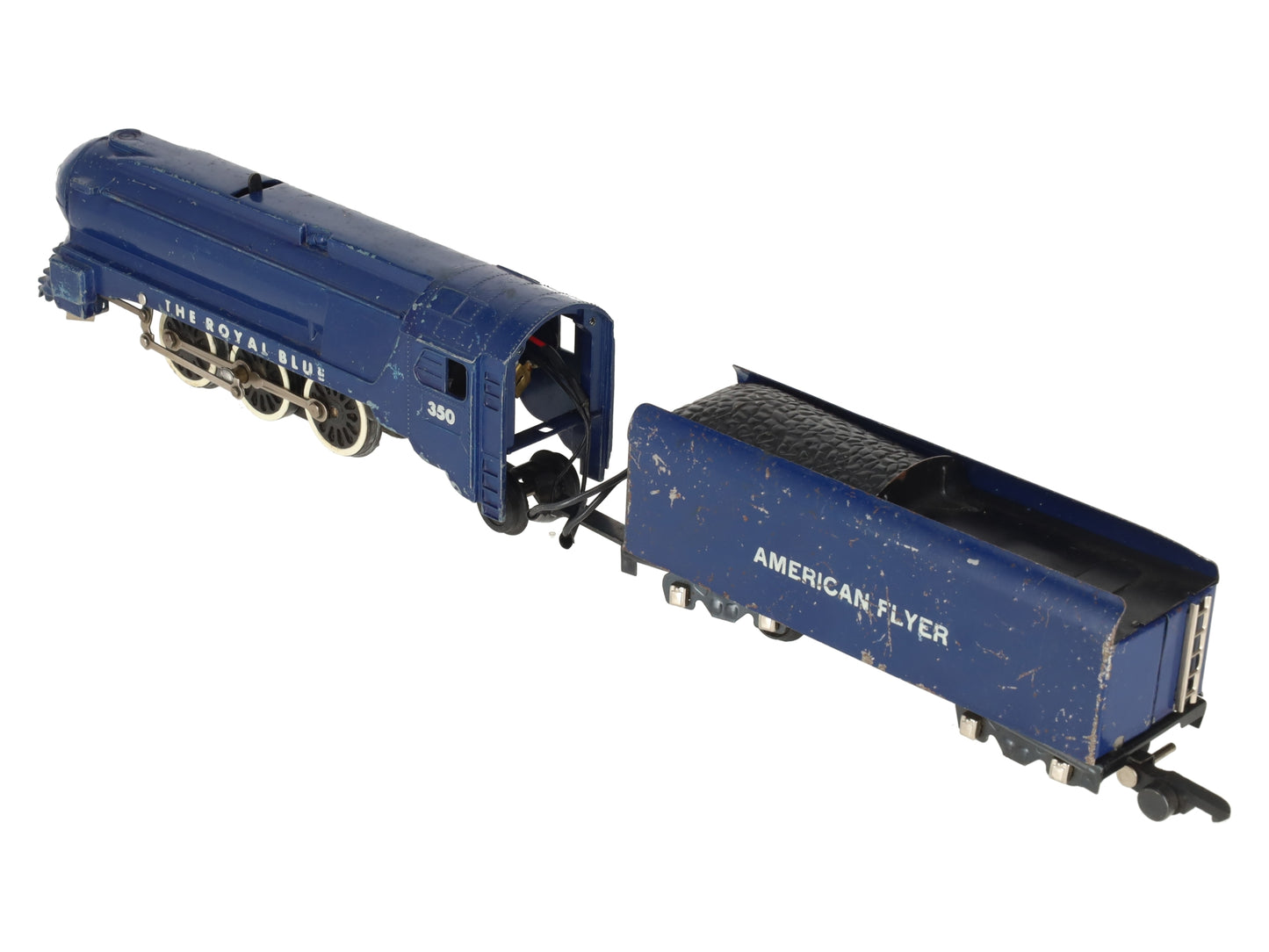 American Flyer 350 Vintage S B&O The Royal Blue 4-6-2 Die-Cast Steam Locomotive VG
