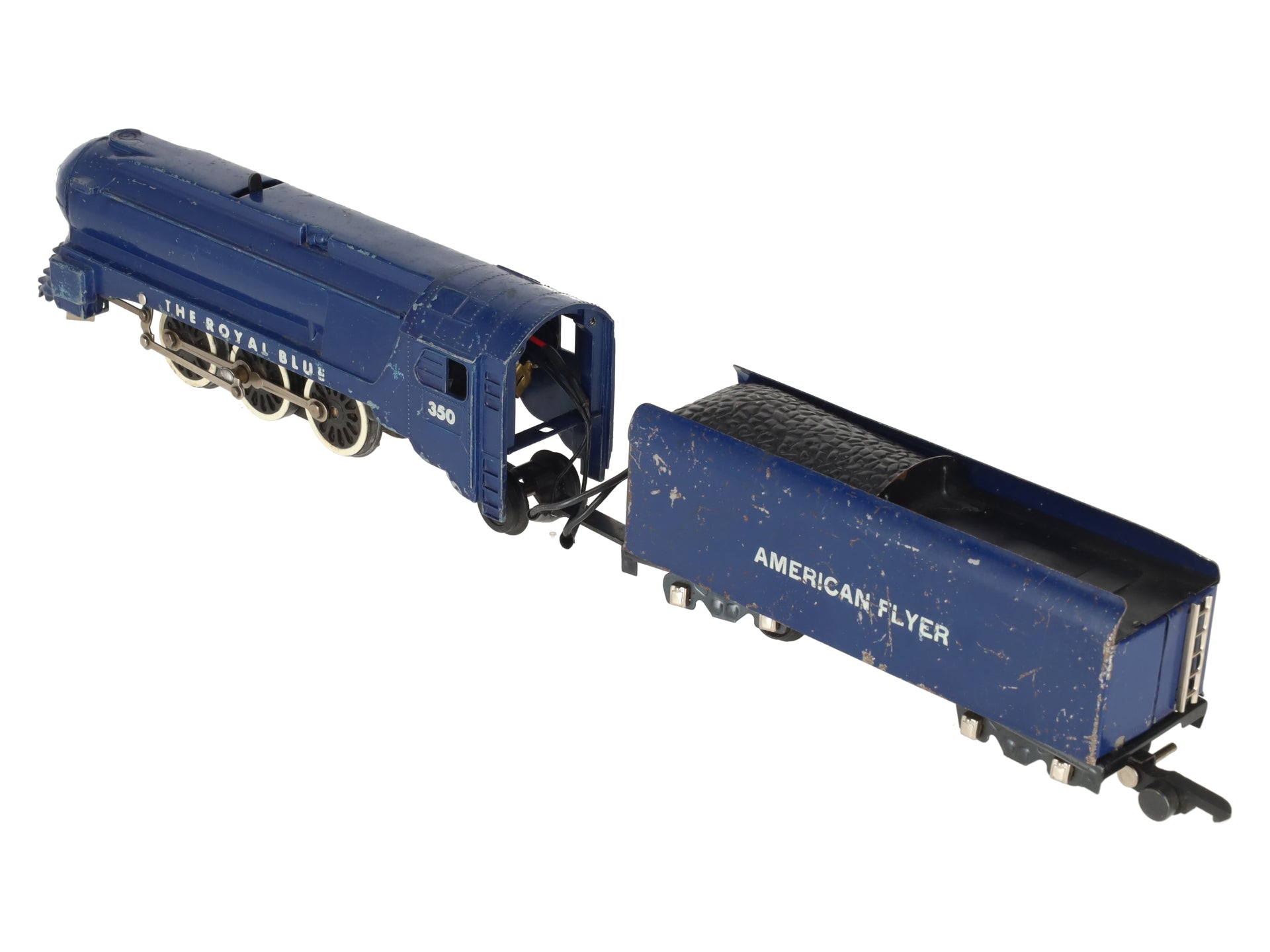 American Flyer 350 Vintage S B&O The Royal Blue 4-6-2 Die-Cast Steam Locomotive VG