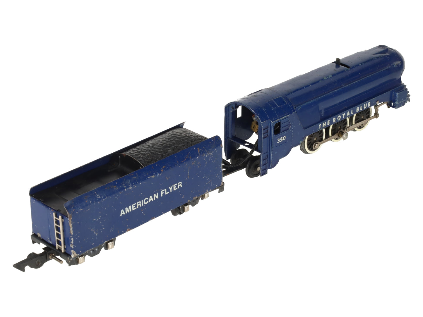 American Flyer 350 Vintage S B&O The Royal Blue 4-6-2 Die-Cast Steam Locomotive VG