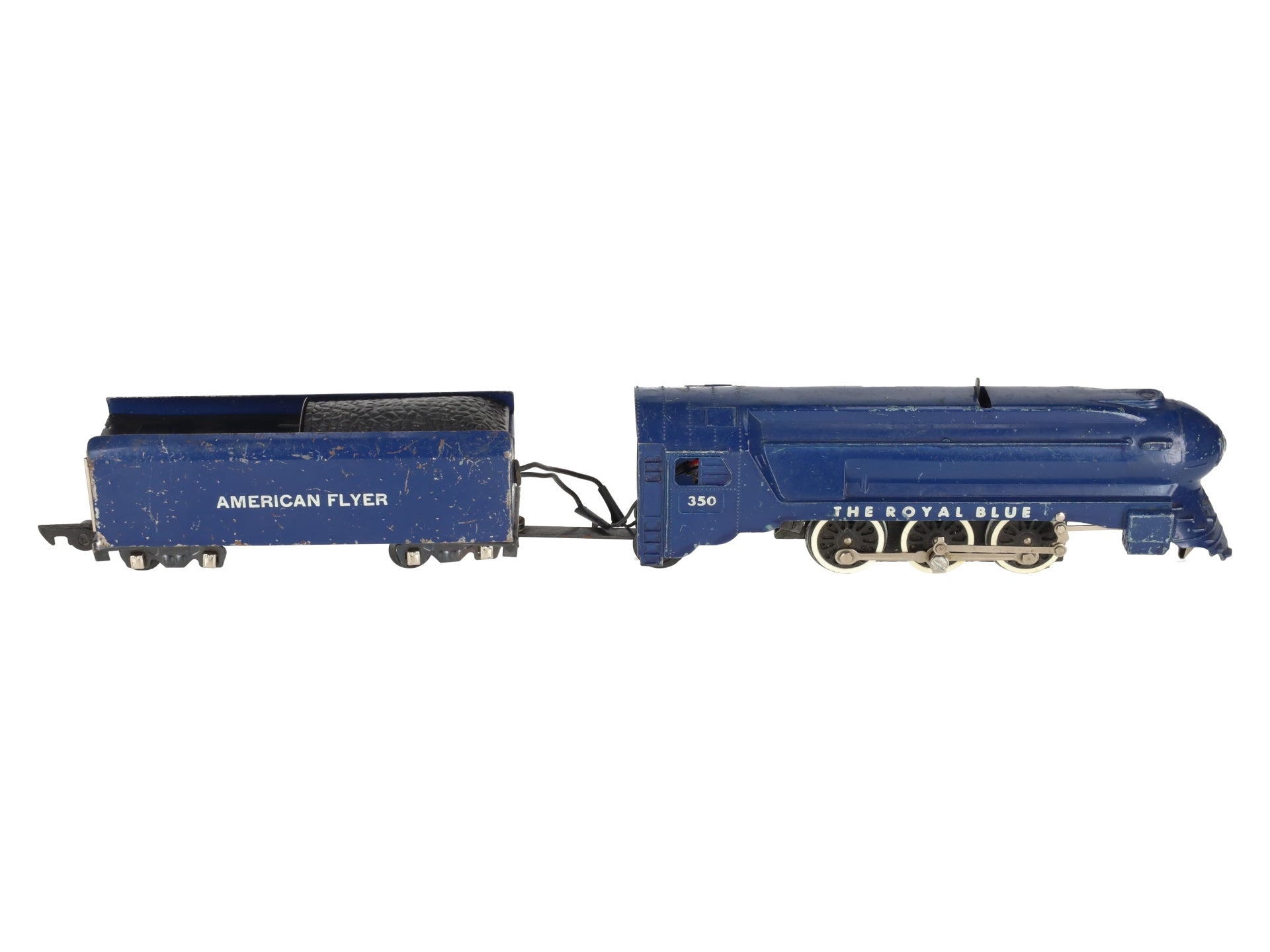 American Flyer 350 Vintage S B&O The Royal Blue 4-6-2 Die-Cast Steam Locomotive VG