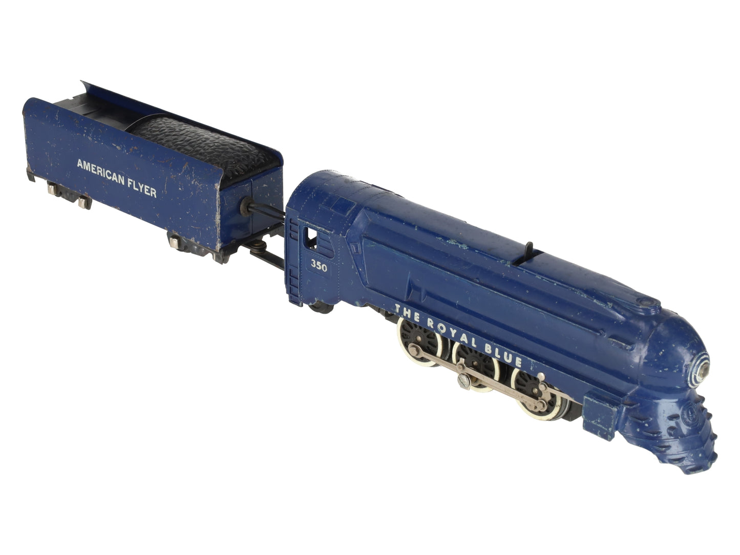 American Flyer 350 Vintage S B&O The Royal Blue 4-6-2 Die-Cast Steam Locomotive VG