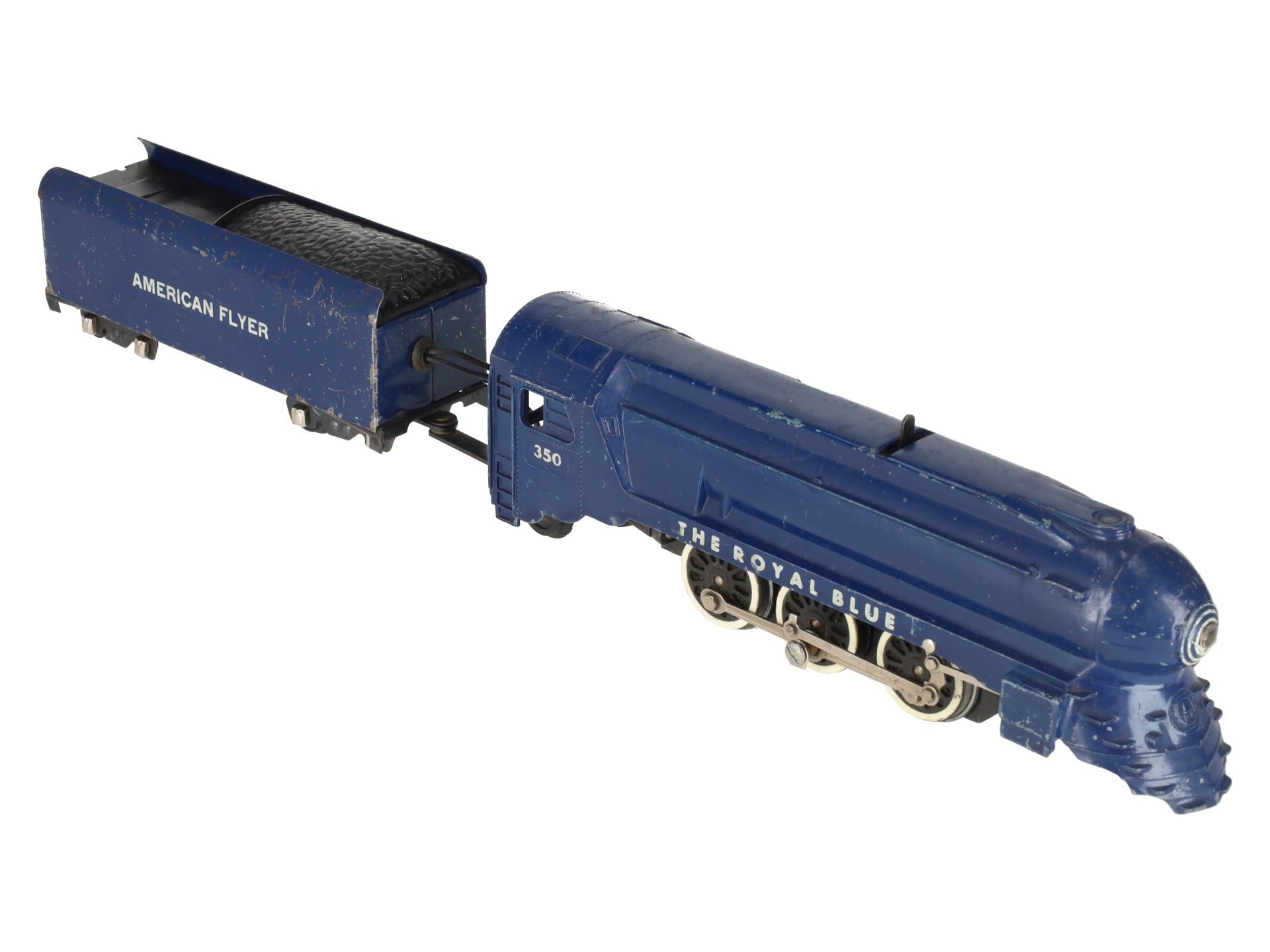 American Flyer 350 Vintage S B&O The Royal Blue 4-6-2 Die-Cast Steam Locomotive VG
