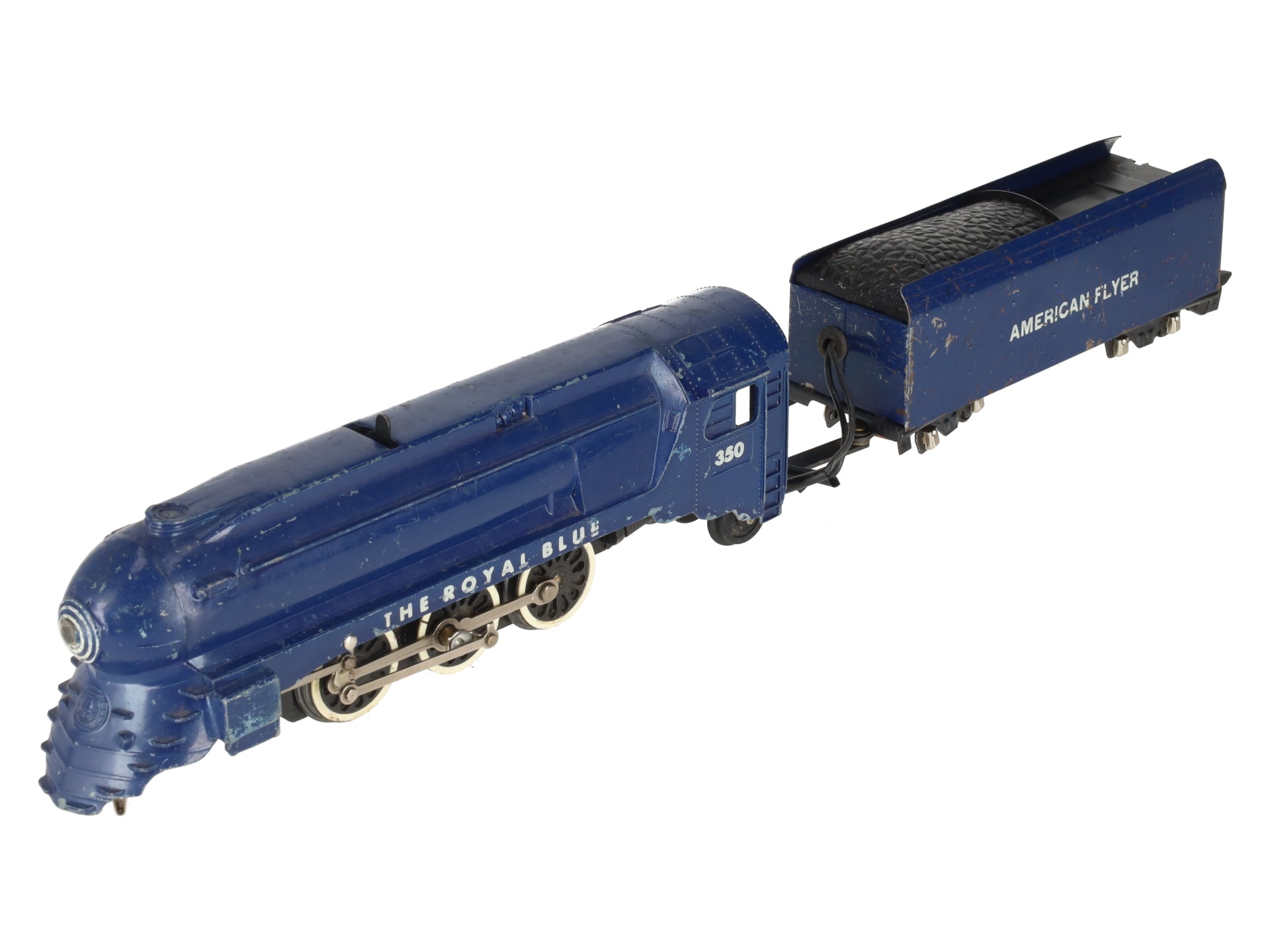 American Flyer 350 Vintage S B&O The Royal Blue 4-6-2 Die-Cast Steam Locomotive VG