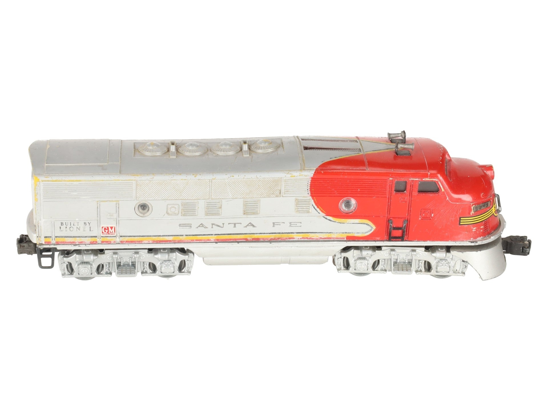 Lionel 2343T Vintage O Santa Fe F3 A Non-Powered Dummy Diesel Locomotive