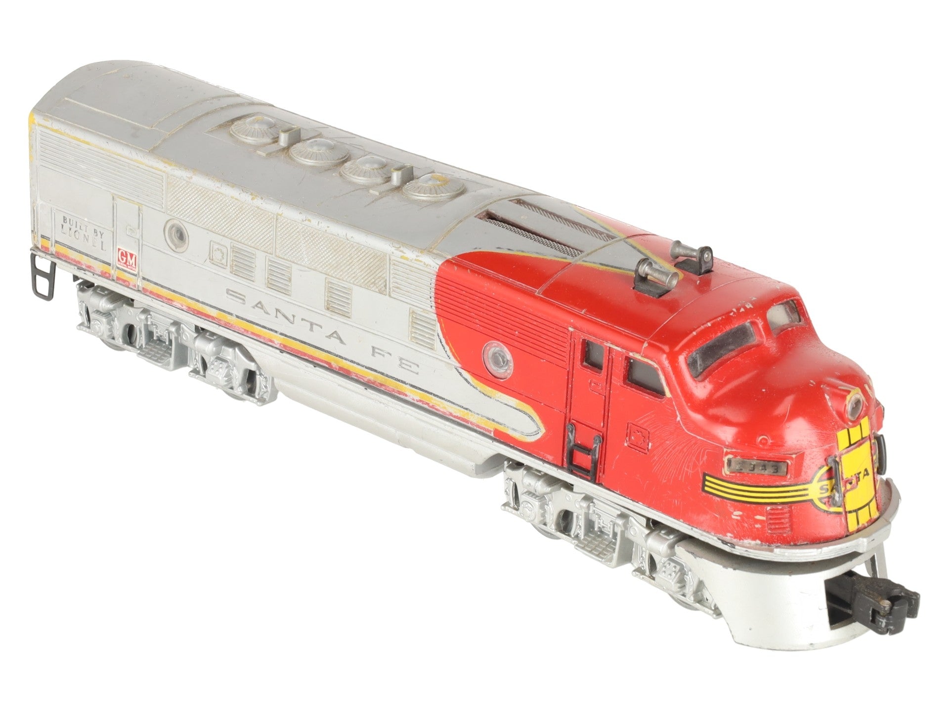 Lionel 2343T Vintage O Santa Fe F3 A Non-Powered Dummy Diesel Locomotive