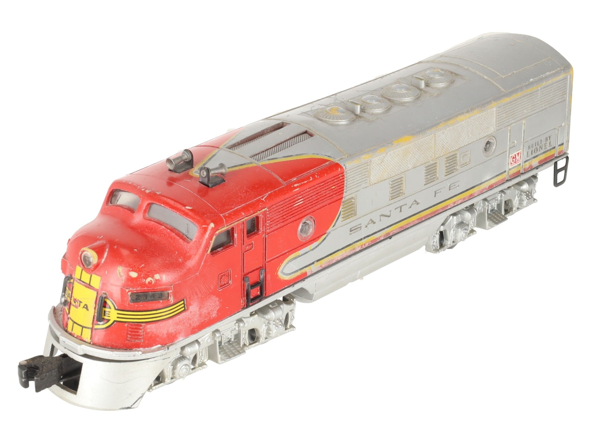 Lionel 2343T Vintage O Santa Fe F3 A Non-Powered Dummy Diesel Locomotive