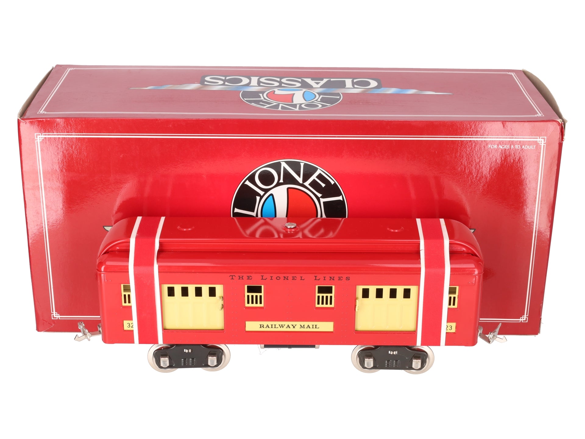 Lionel 6-13400 Standard Gauge The Lionel Lines 323 Red Baggage Car EX/Box