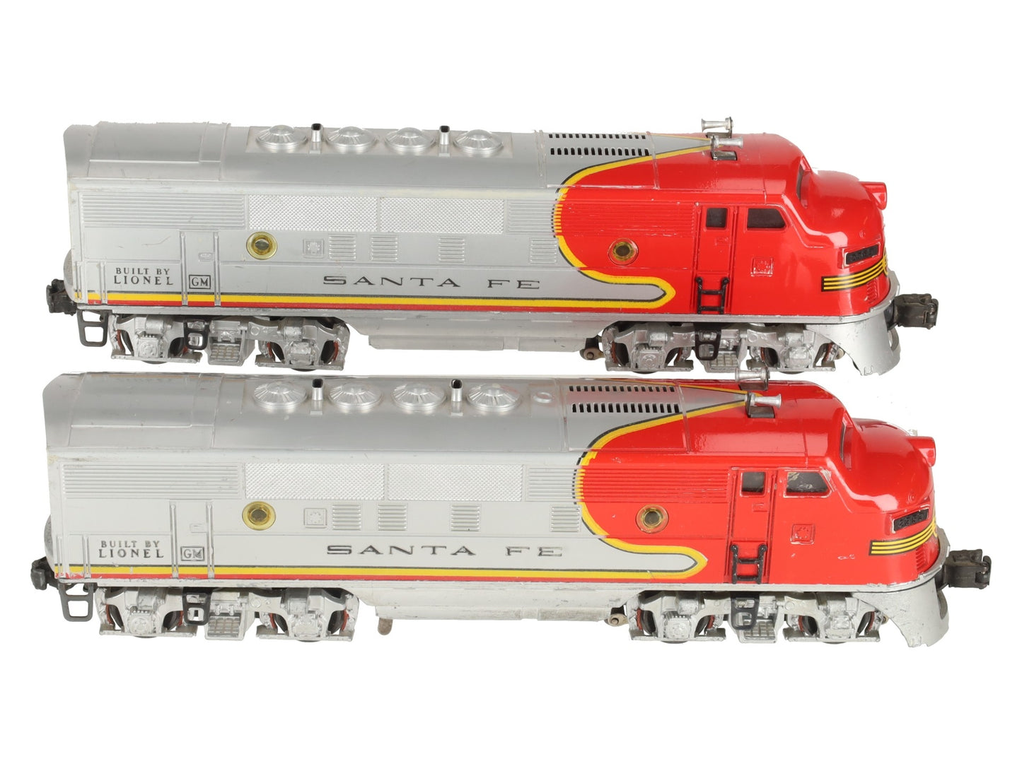 Lionel 2353 Vintage O Santa Fe F-3 AB Diesel Locomotive Set VG
