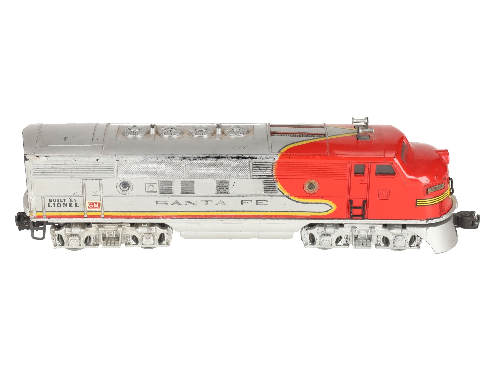 Lionel 2343T Vintage O Santa Fe F3 A Non-Powered Dummy Diesel Locomotive VG