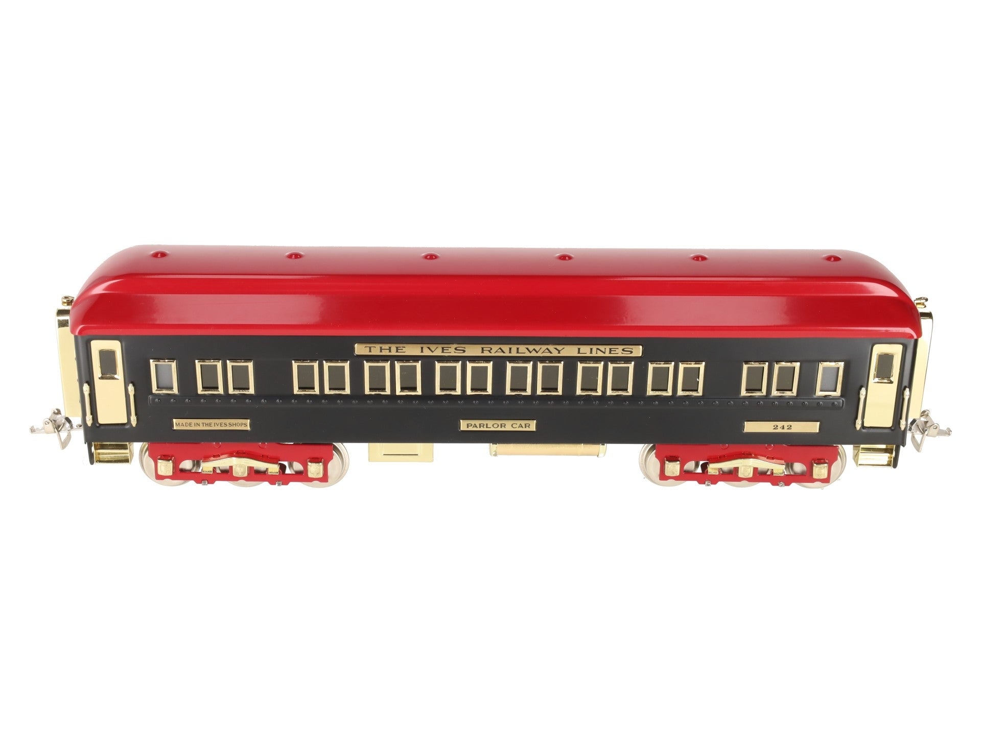 MTH 10-1174B Standard Gauge The Ives Railway Lines Black Diamond Parlor Car #242 EX/Box