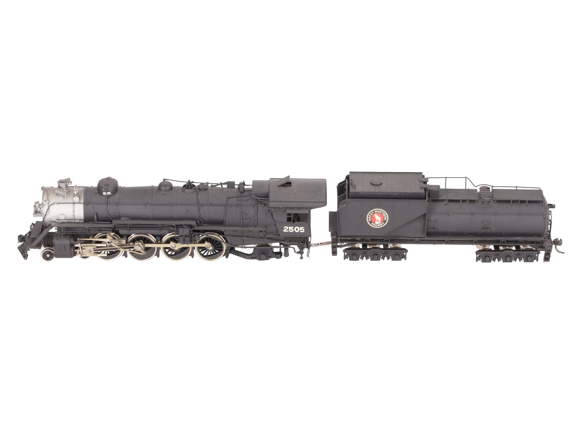 Tenshodo HO Brass 4-8-2 Great Northern Steam Loco w/ Tender #2505 - Painted
