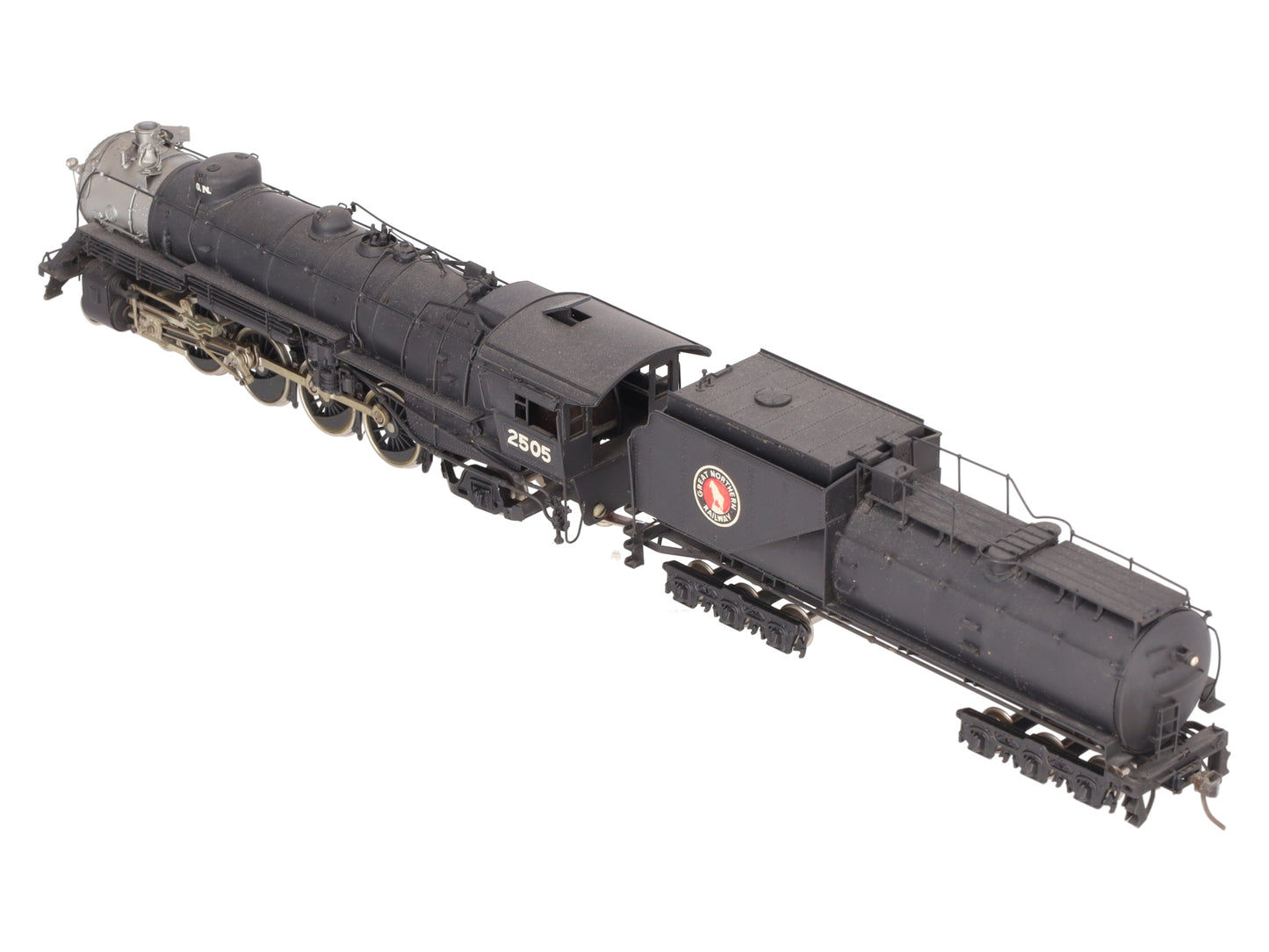 Tenshodo HO Brass 4-8-2 Great Northern Steam Loco w/ Tender #2505 - Painted