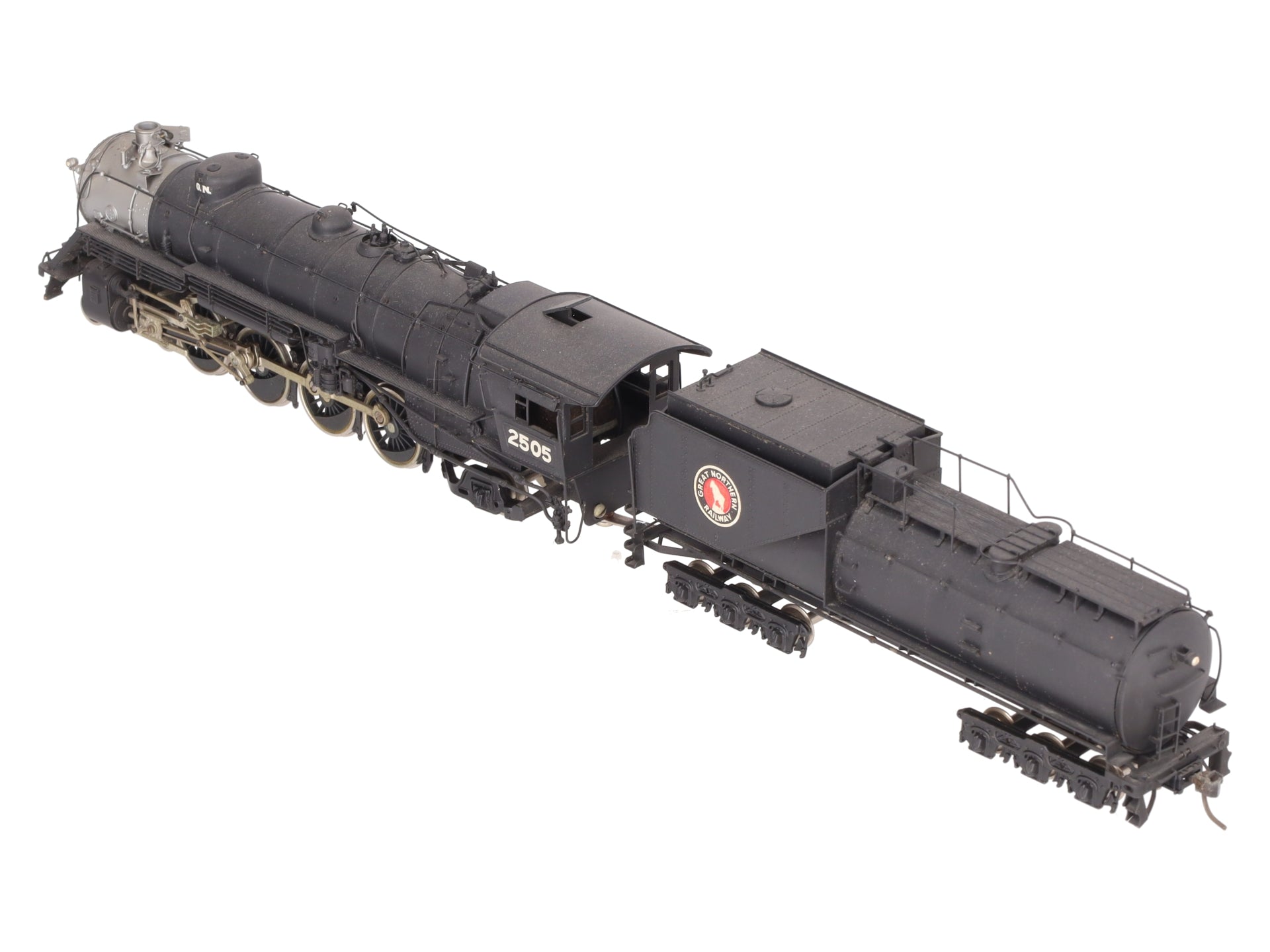 Tenshodo HO Brass 4-8-2 Great Northern Steam Loco w/ Tender #2505 - Painted