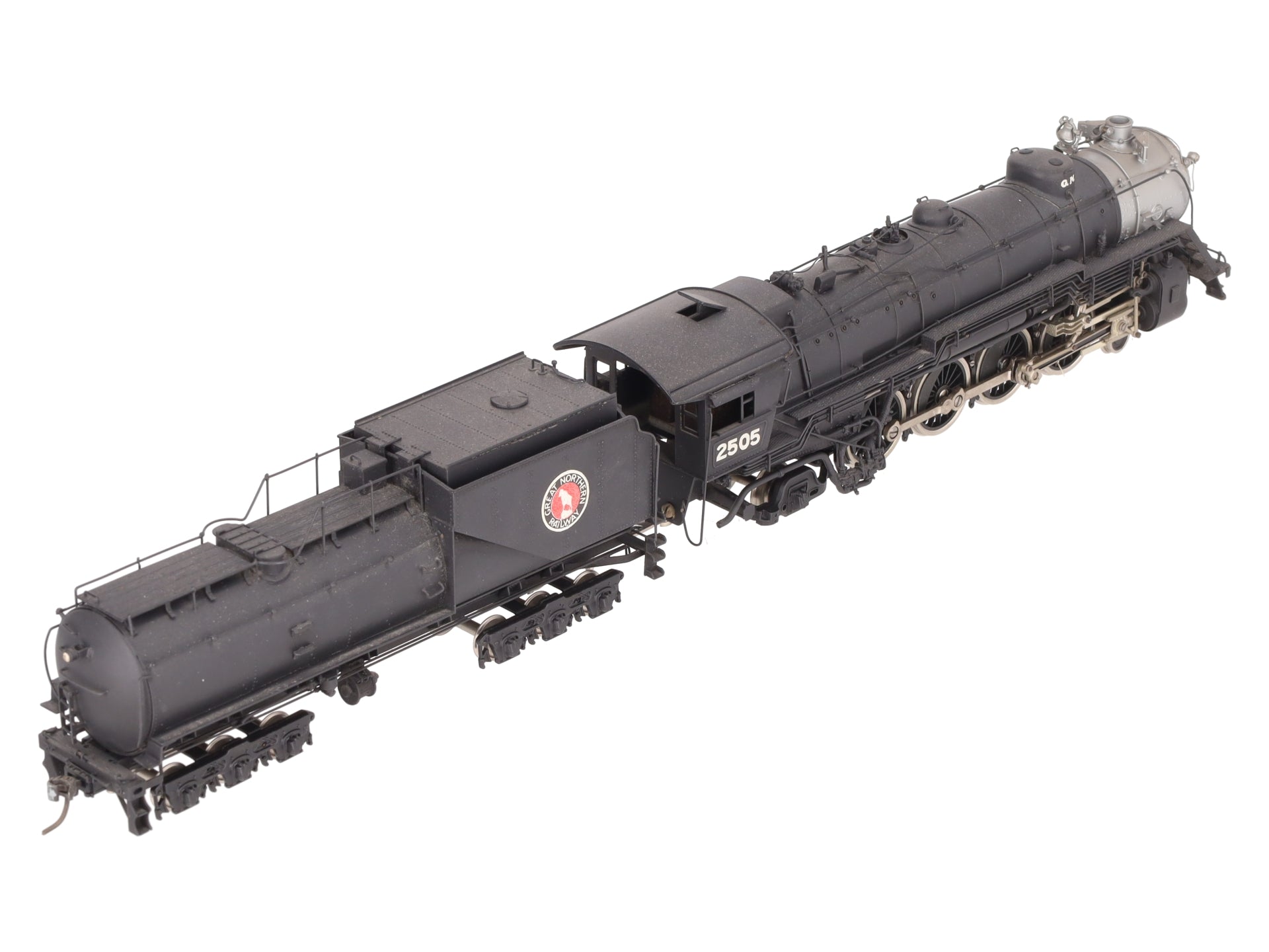 Tenshodo HO Brass 4-8-2 Great Northern Steam Loco w/ Tender #2505 - Painted
