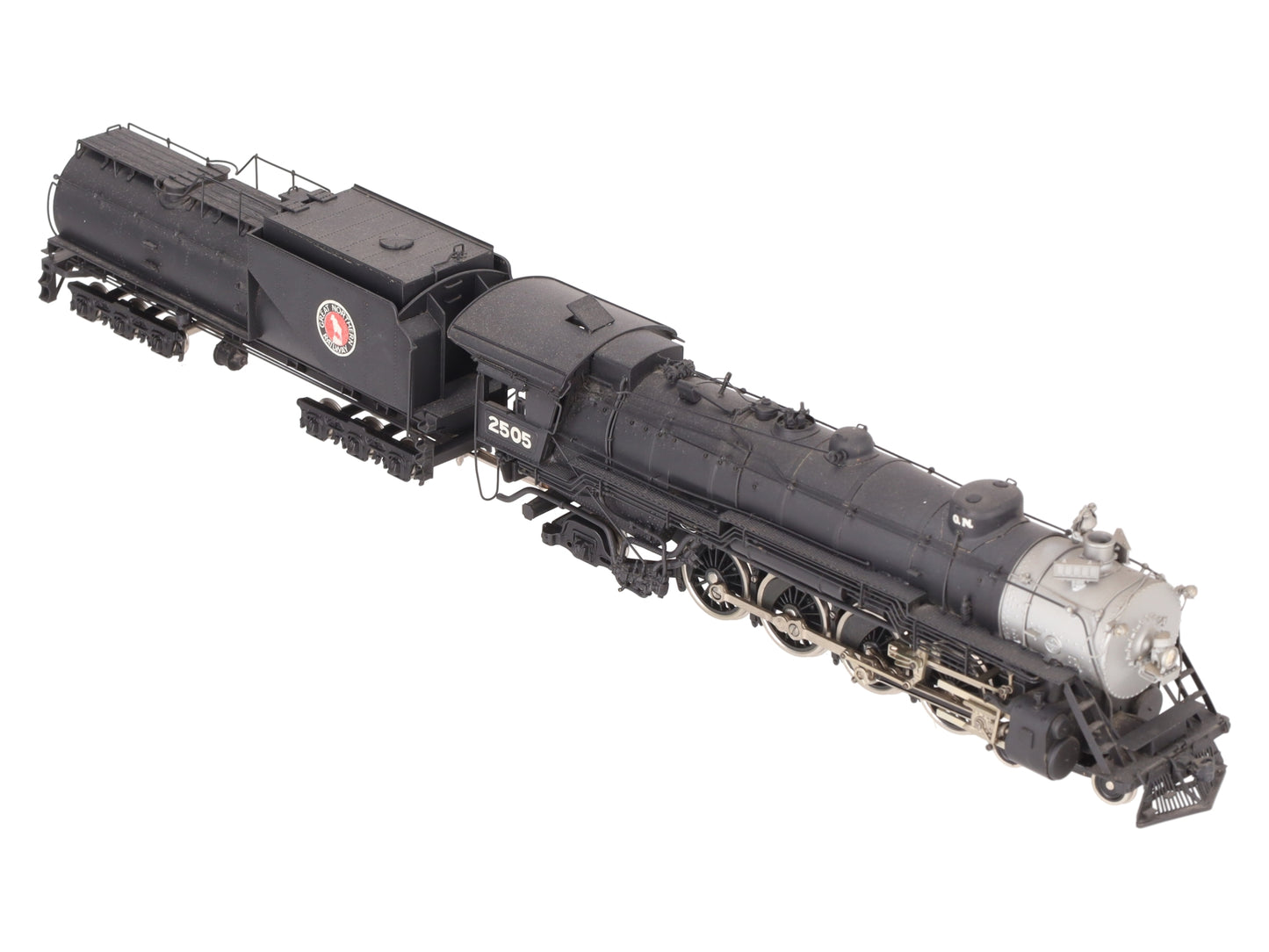 Tenshodo HO Brass 4-8-2 Great Northern Steam Loco w/ Tender #2505 - Painted