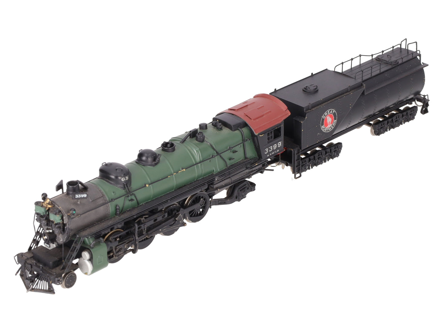 Tenshodo HO Brass 2-8-2 Steam Locomotive w/ Tender #3399 - Painted w/DCC