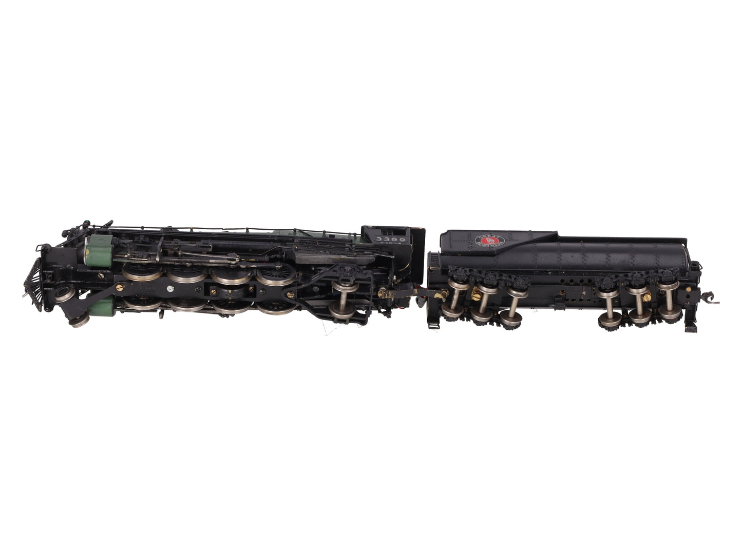 Tenshodo HO Brass 2-8-2 Steam Locomotive w/ Tender #3399 - Painted w/DCC