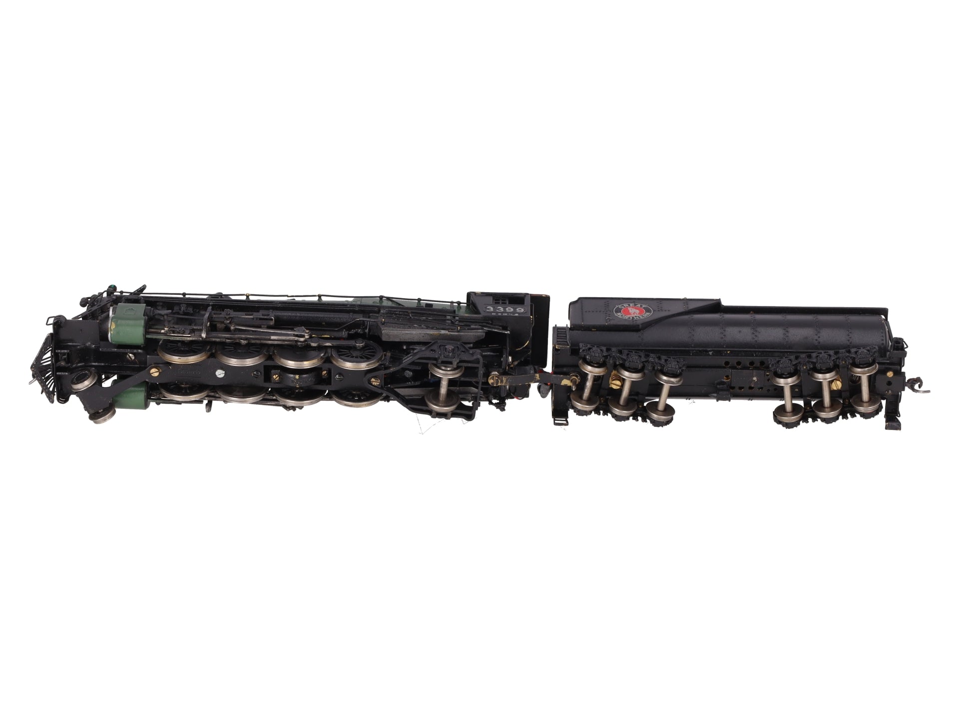Tenshodo HO Brass 2-8-2 Steam Locomotive w/ Tender #3399 - Painted w/DCC